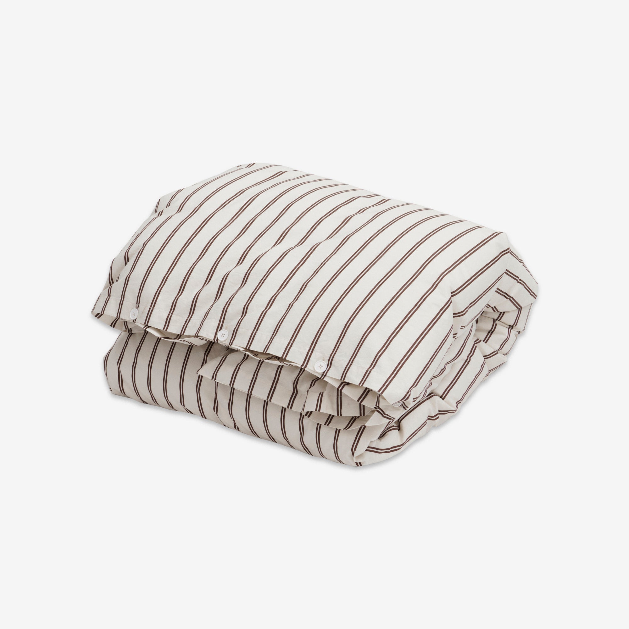 Premium Percale Duvet Cover Set - Soft 100% Cotton Hopper Stripes Design - Breathable & Wrinkle-Resistant for Bedroom Decor & Hotel Luxury