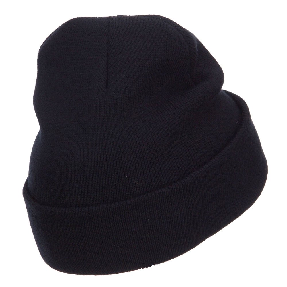 Maine State Moose Embroidered Cuff Beanie Hat - Warm Winter Knit Cap with Embroidered Moose Design - Perfect for Outdoor Activities, Skiing, and Cold Weather Fashion