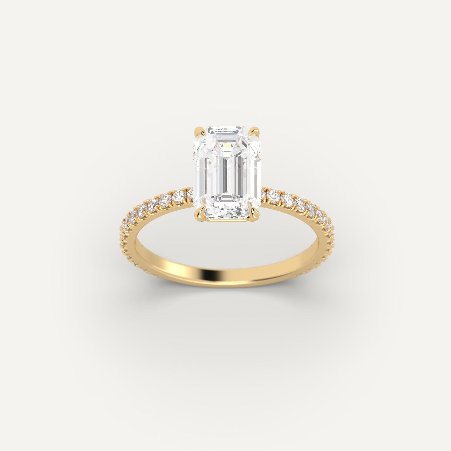 3 Carat Emerald Cut Diamond Ring - Elegant Solitaire Engagement Ring for Women | Perfect for Proposals, Weddings & Anniversaries
