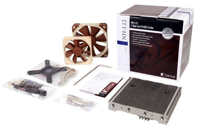 Noctua NH-L12 Low Profile CPU Cooler with Dual Fan Design - Quiet Cooling for SFF PCs, HTPCs, and Mini-ITX Builds - Perfect for Compact Gaming & Home Theater Systems