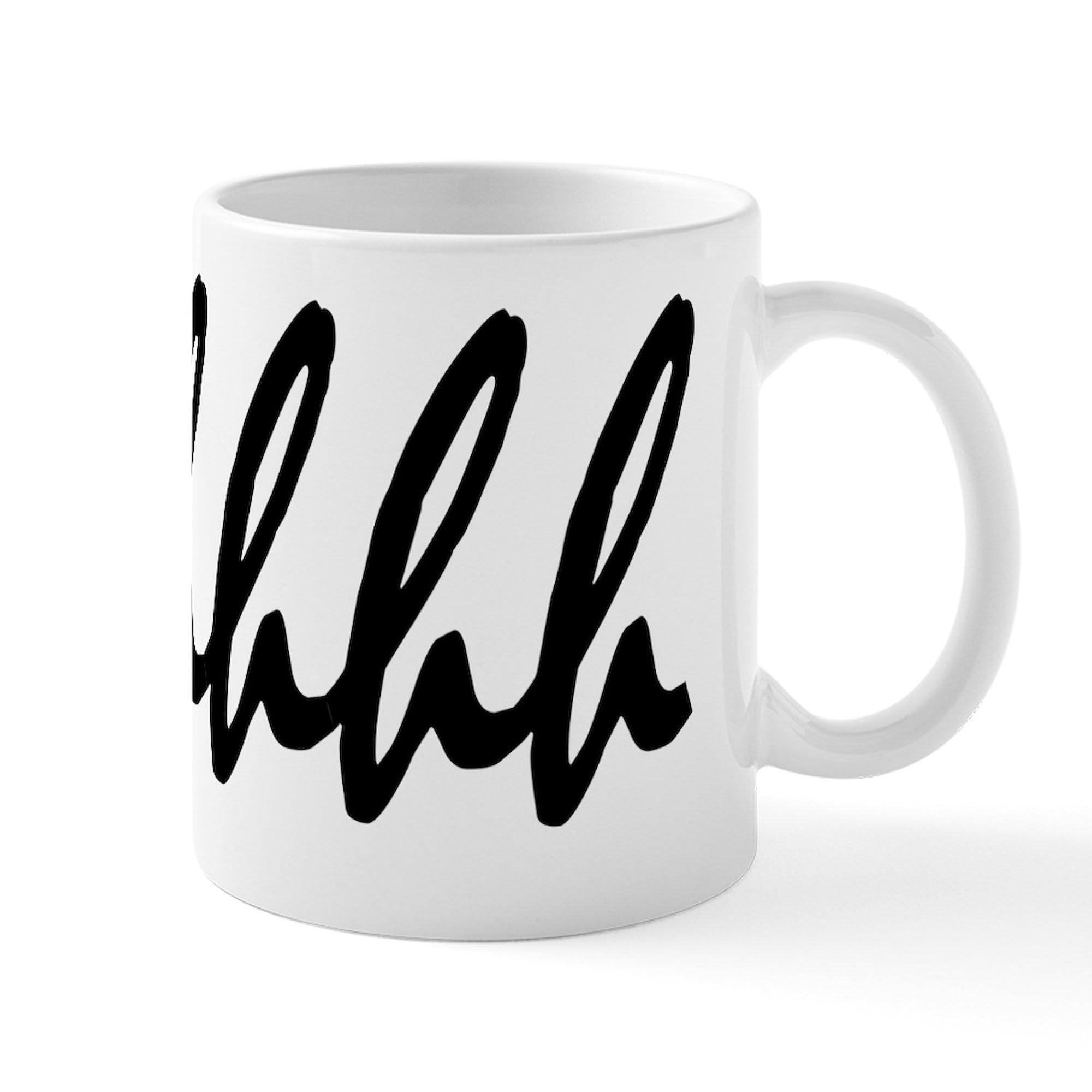Shhhhhh Ceramic Coffee Mug 11 oz (325 ml) - Funny Gift for Office, Home & Quiet Moments | CafePress