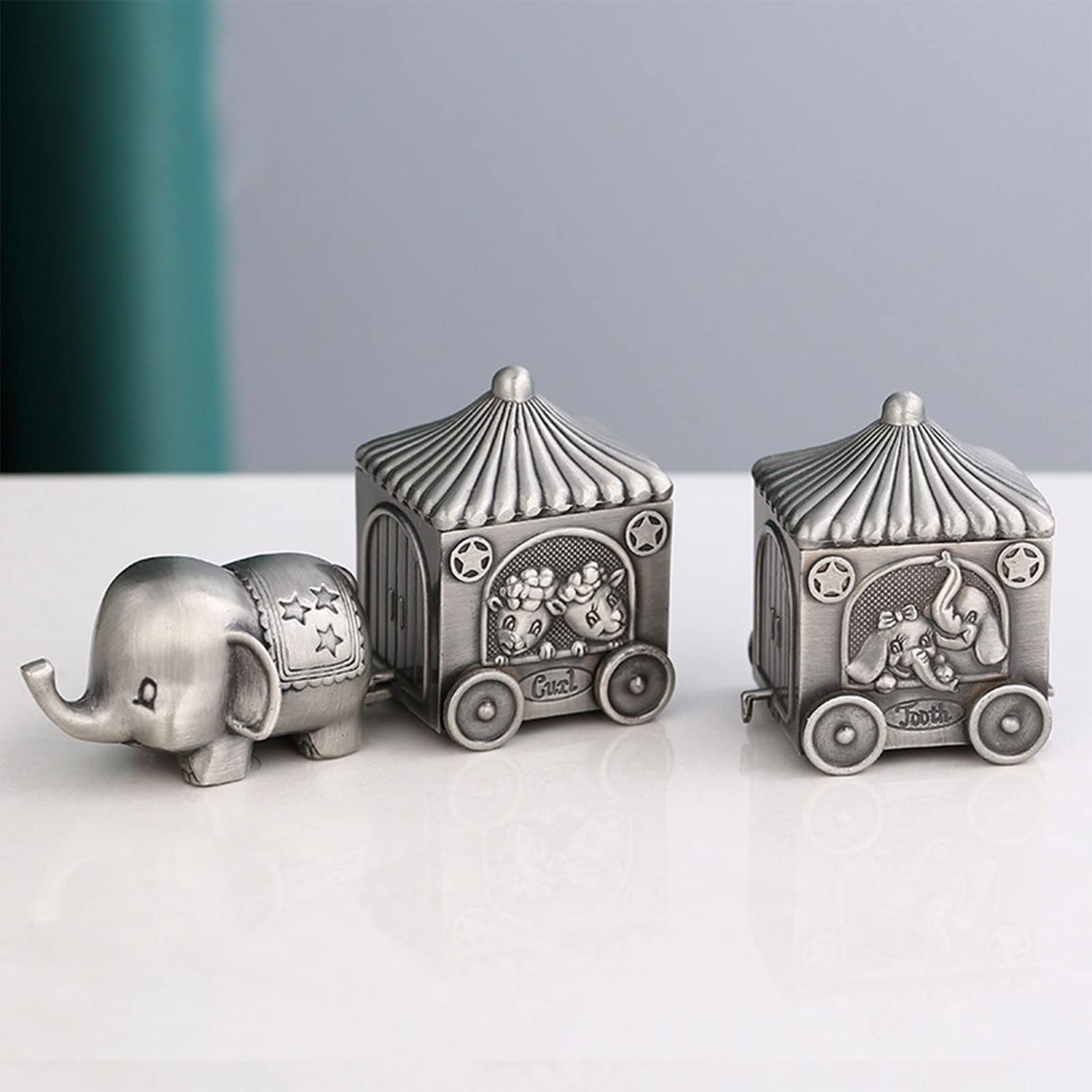 KAHDGSS Creative Baby Tooth Box for Lost Teeth - Metal Tooth Holder Keepsake for Boys & Girls - Perfect for First Tooth, Birthday Gifts and Memory Preservation