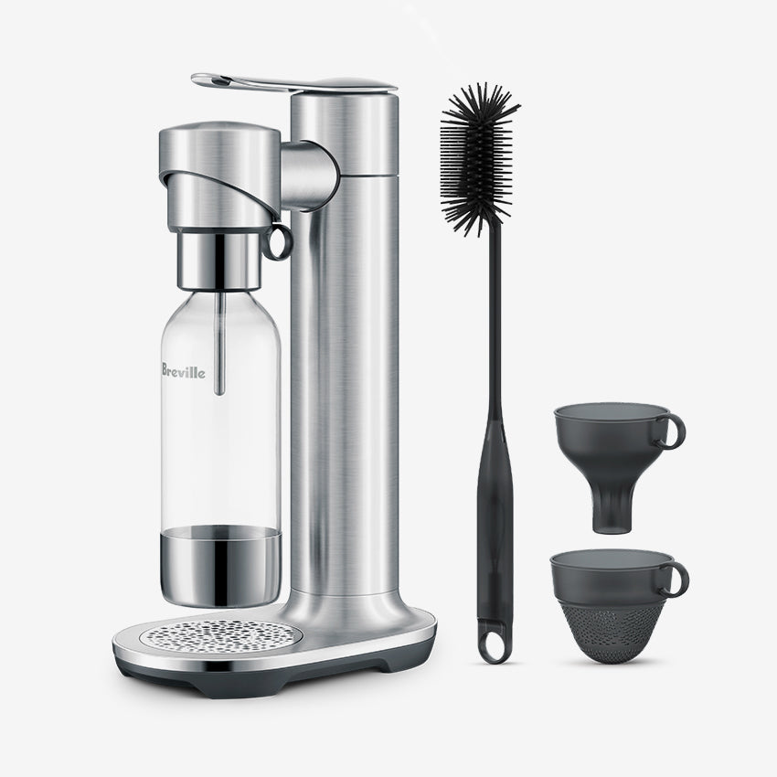 Breville The InFizz Fusion Carbonated Water Maker - Sparkling Water Machine for Home, Kitchen & Office | Perfect for Cocktails, Mocktails & Healthy Hydration