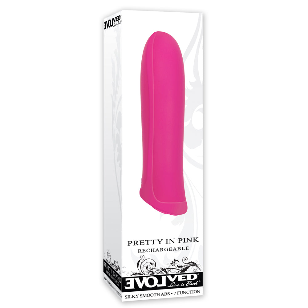 Evolved Pretty In Pink Rechargeable Bullet Vibrator - Powerful Mini Massager for Women, Waterproof & USB Charging - Perfect for Couples Play & Solo Pleasure