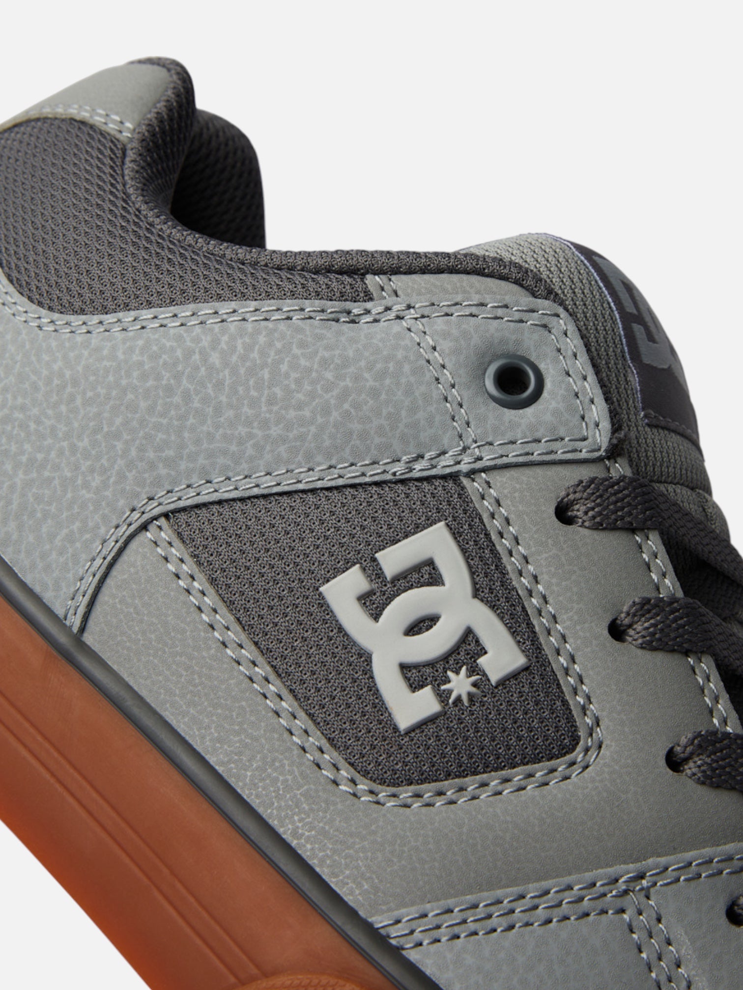 DC Pure Grey Brown Skate Shoes for Men & Women - Comfortable Sneakers for Skateboarding, Casual Wear & Street Fashion
