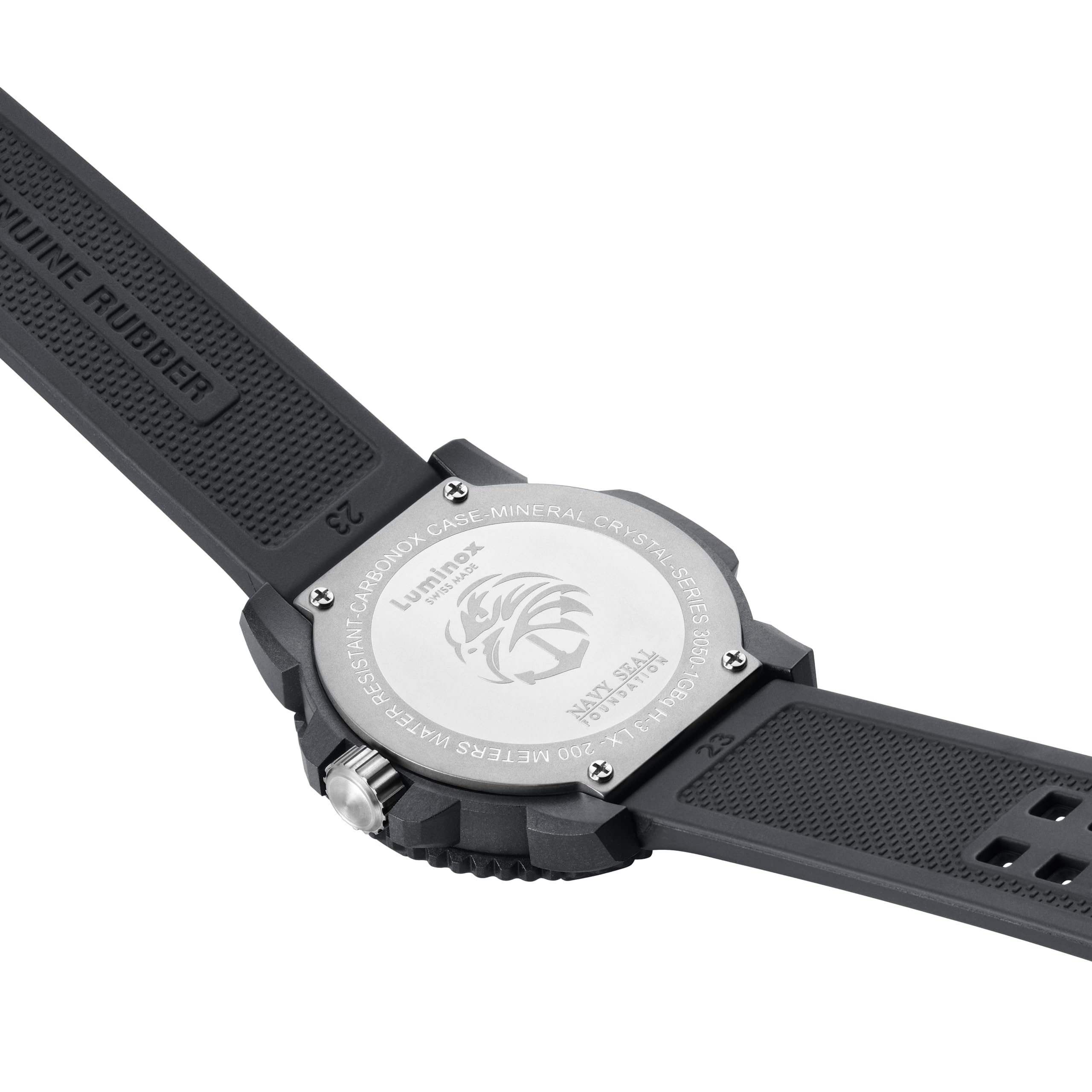 Luminox Navy Seal Men's Watch 44mm - Swiss Made Military Dive Watch with Date Function - 200m Water Resistant - Durable Tactical Timepiece for Outdoor, Scuba Diving & Adventure Enthusiasts