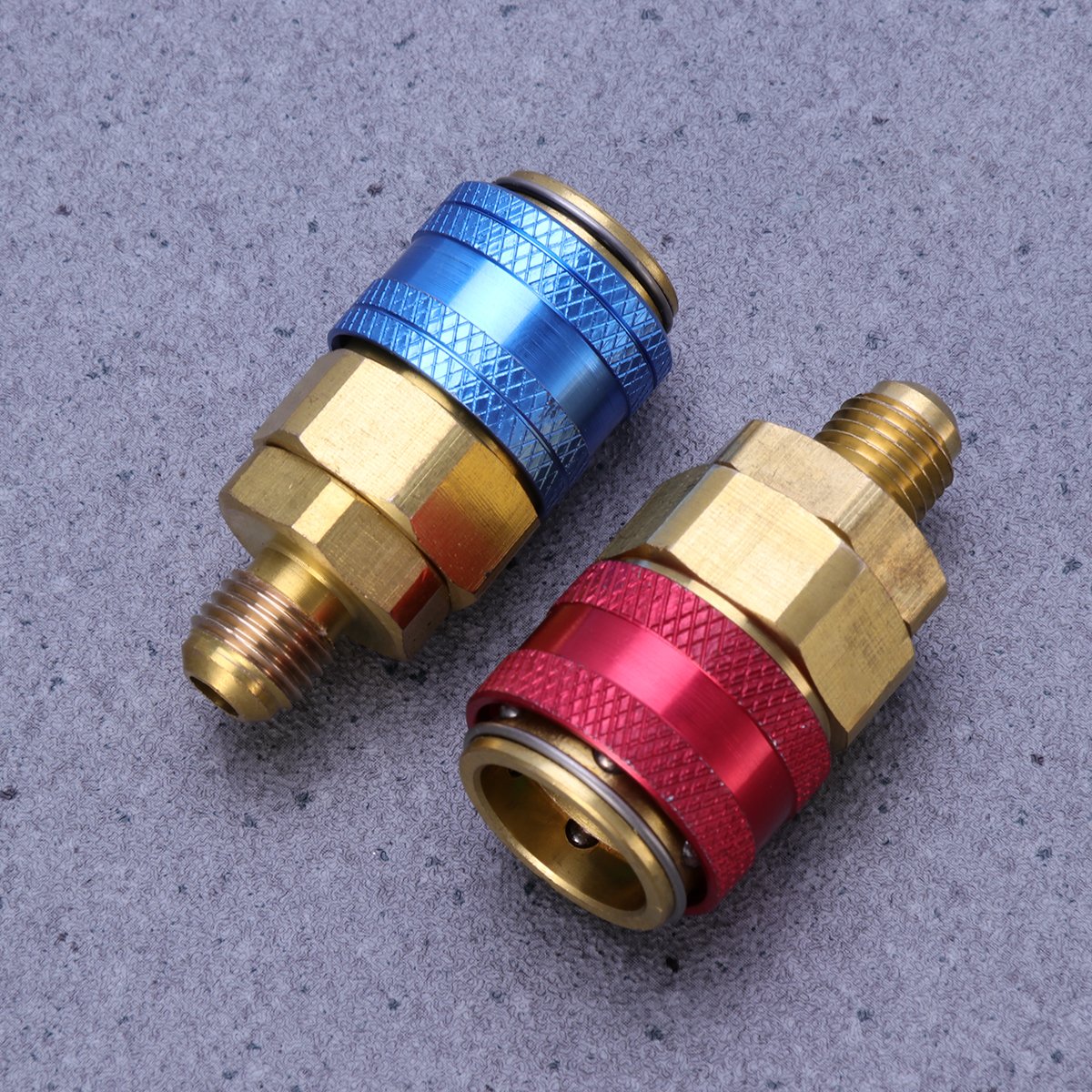 BESPORTBLE 2-Piece AC Coupler for Car Air Conditioning System - R134a Refrigerant Adapter Connector Kit | Perfect for Auto AC Repair, Maintenance & Recharging at Home or Garage