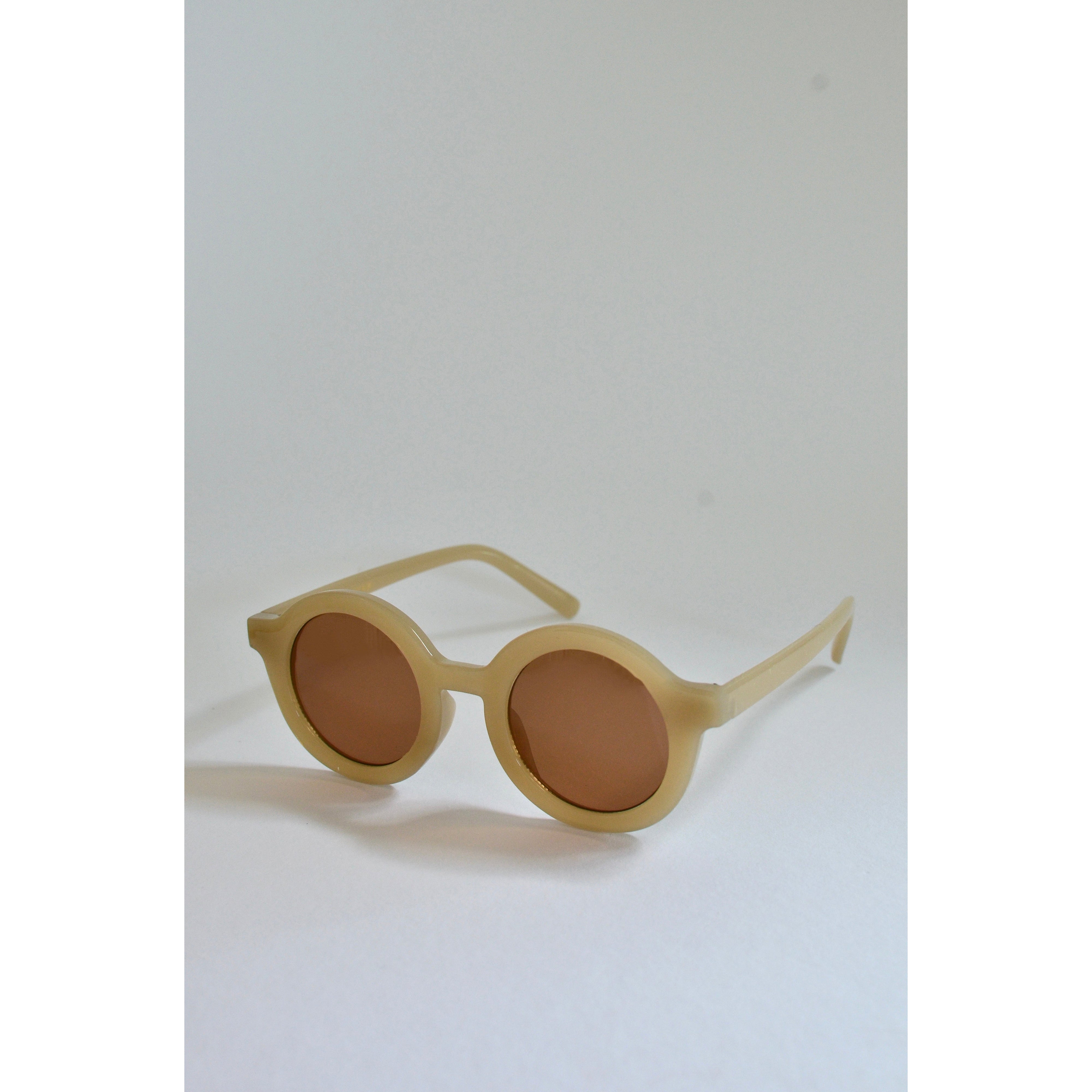 BabyMocs Kids Sunglasses - Classic Beige UV Protection for Boys & Girls - Perfect for Outdoor Play, Beach, and Summer Activities