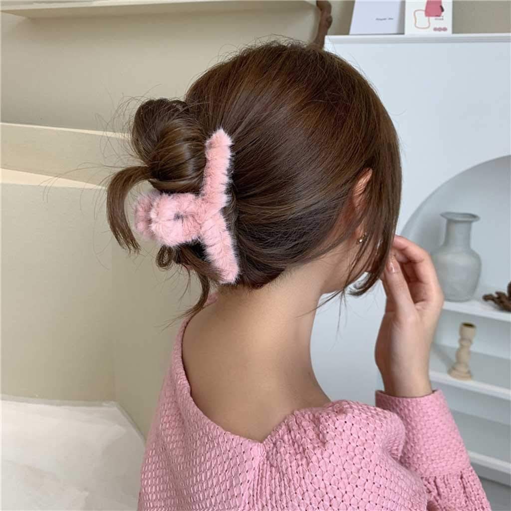 Elegant Plush Hair Clips for Women - Sweet Fashion Hair Accessories & Jewelry - Wholesale Hair Pins (Color A) - Perfect for Weddings, Parties & Everyday Styling