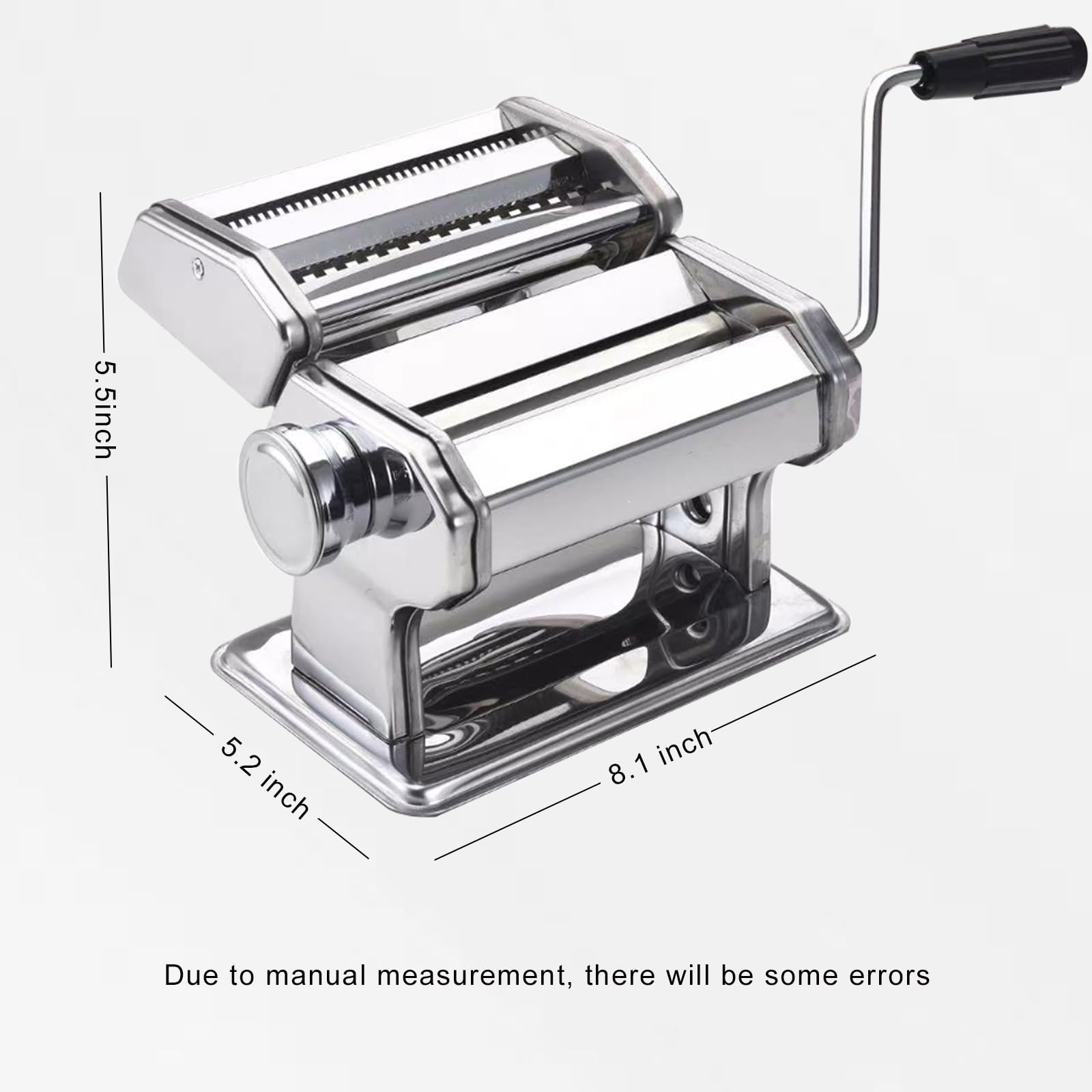 Premium Manual Pasta Maker Machine - 9 Adjustable Thickness Settings for Homemade Spaghetti, Fettuccine & Lasagna | Durable Aluminum Alloy Rollers & Cutter | Includes Dough Brush | Perfect for Italian Cuisine, Family Cooking & Restaurant Use