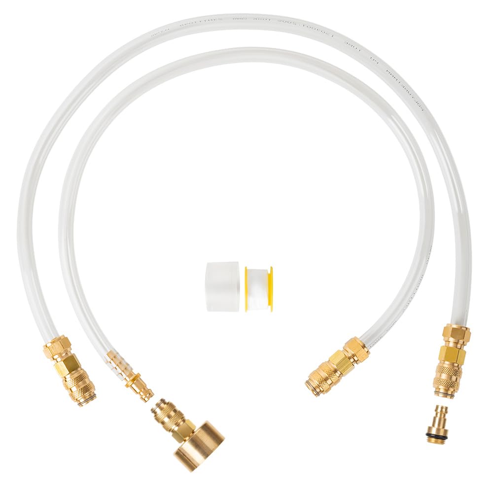 **Hydraulic Steering Bleed Kit - 2PCS Bleeding & Fill Kit for Sea Star Hydraulic Steering Systems | Leak-Free Brass Fittings | Compatible with Sterndrive & Inboard Boats | Perfect for Marine Maintenance & Fluid Replacement**    *(Use Case: Ideal for boat owners and marine mechanics to efficiently bleed and refill hydraulic steering systems, ensuring smooth and leak-free operation on sterndrive and inboard vessels.)*