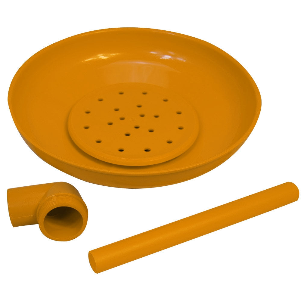 Guardian G1643 Emergency Drench Shower with Plastic Head - Horizontal Mount Safety Shower for Laboratories, Factories & Chemical Workplaces