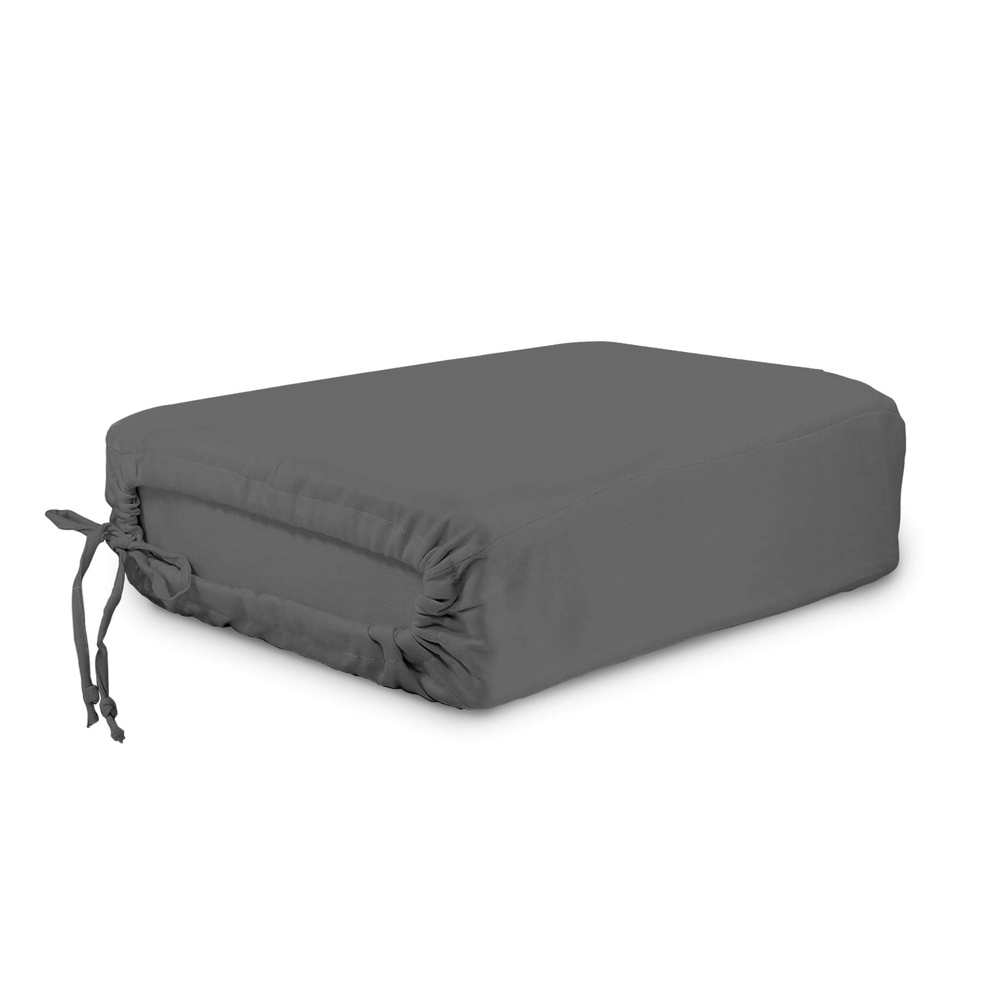 Organic Cotton Sheets Set - 300 Thread Count, GOTS Certified, Deep Pocket, Dark Grey (Queen Size) - Premium 100% Cotton Bedding for Ultimate Comfort & Breathability - Perfect for Luxury Hotels, Guest Rooms & Eco-Friendly Homes