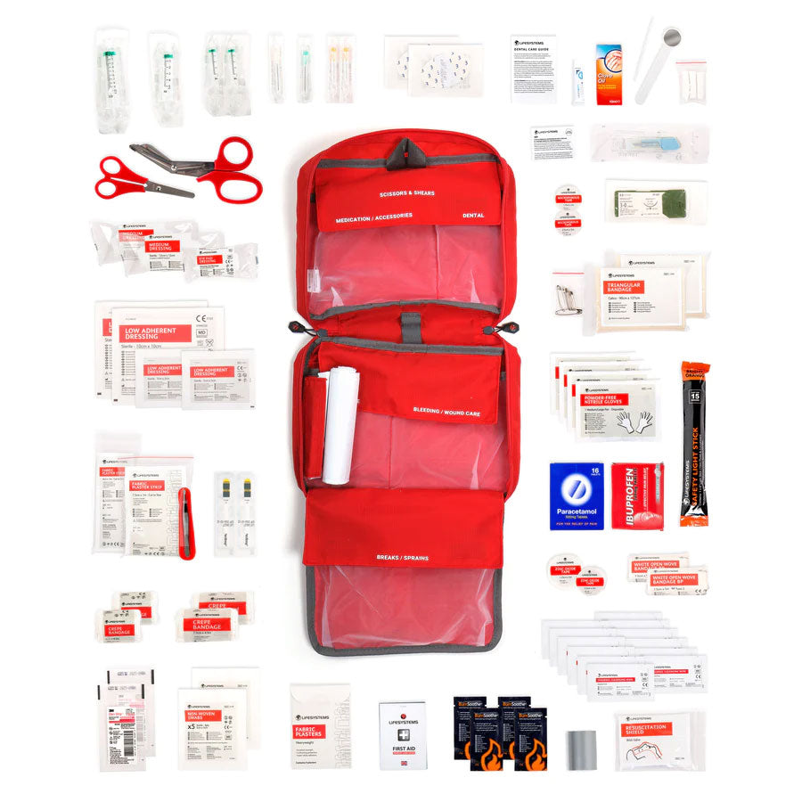 Lifesystems Mountain Leader Pro First Aid Kit - Compact Emergency Medical Supplies for Hiking, Camping & Outdoor Adventures - Essential Safety Gear for Wilderness Survival