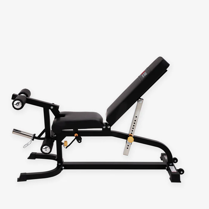 AL 3018 Weight Bench with Leg Curl, Leg Extension & Preacher Curl Attachments - Home Gym Strength Training Equipment for Full Body Workouts