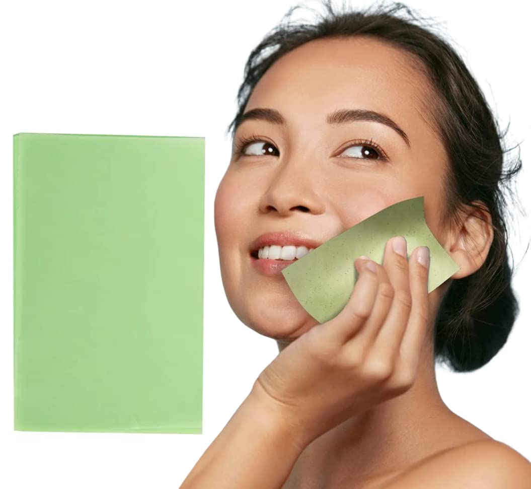 **Ayushicreationa Oil Absorbing Sheets for Face - 100 Count | Oil Blotting Paper for Oily Skin, Blackhead Control & Makeup Touch-Up | Men & Women | Portable for Gym, Office & Travel**