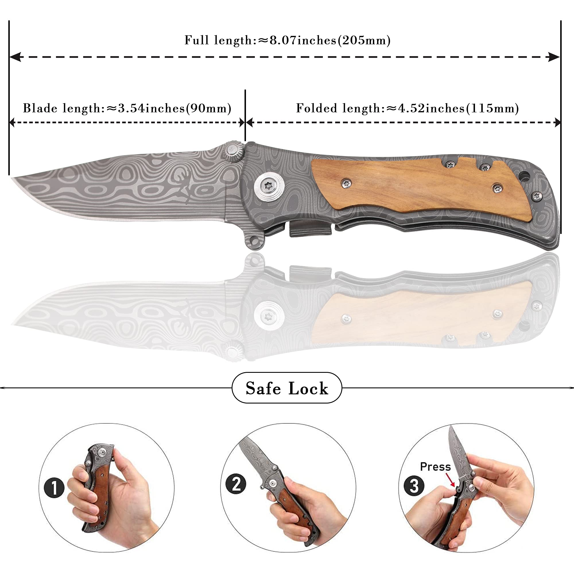Engraved Tactical Pocket Knife with Assisted Opening - Personalized Gifts for Men, Husband & Boyfriend (Anniversary, Valentine's Day, Birthday) - Ideal for Outdoor Adventures, Camping & Everyday Carry