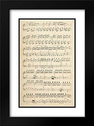 Black Modern Wood Frame with Double Matting