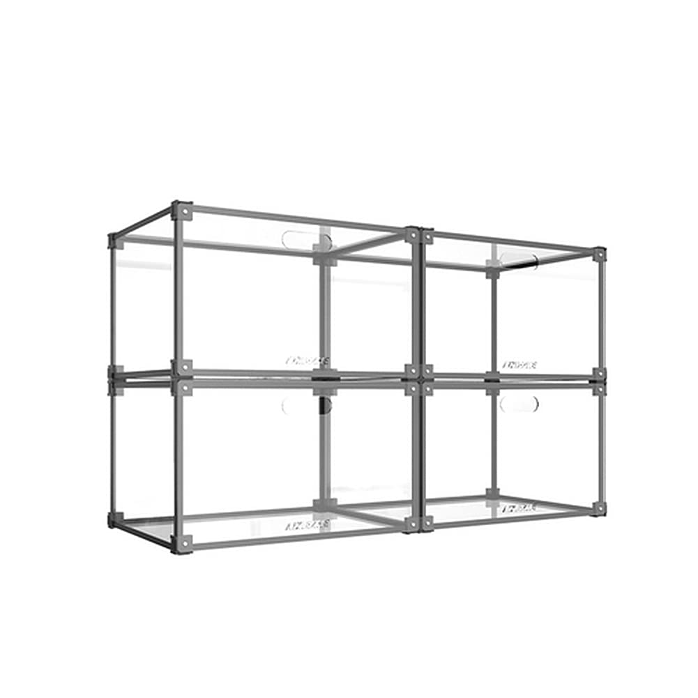 NC Clear Acrylic Sneaker Display Case - Stackable Shoe Storage Box with Side Opening, Ventilation & Moisture-Proof Design for Sneaker Collection | Perfect for Sneakerhead Collectibles, Shoe Organization & Home Decor