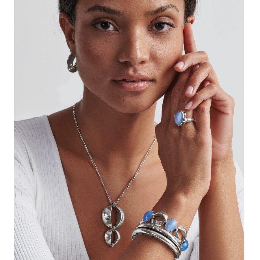 Blue Moon Link Bracelet for Women - Elegant Stainless Steel Jewelry Gift for Birthday, Anniversary & Valentine's Day | Perfect for Everyday Wear, Date Night & Special Occasions