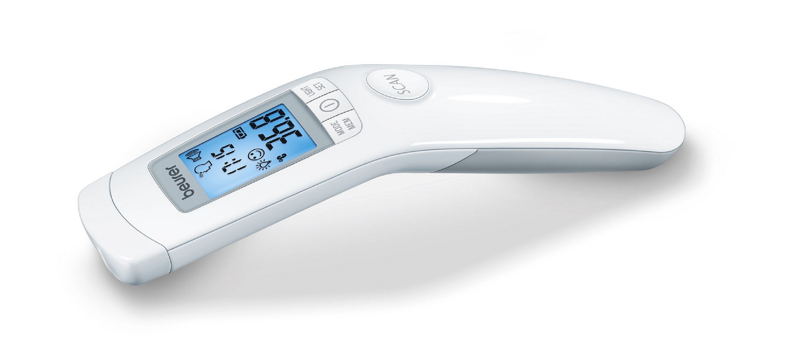 Beurer FT90 Non-Contact Infrared Forehead Thermometer - Fast & Accurate Digital Fever Thermometer for Adults, Kids & Babies - Home, Clinic & Travel Use