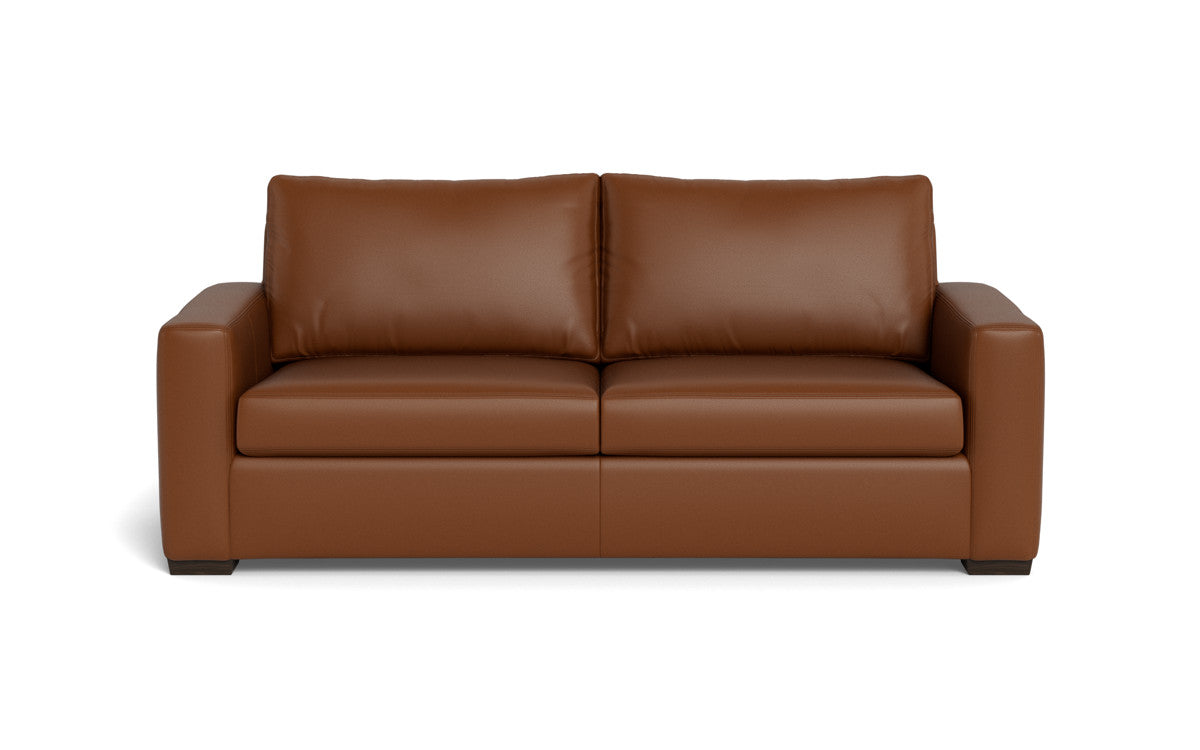 Mas Mesa 88 Deep Leather Sofa - Genuine Leather Sectional Couch for Living Room, Modern Comfortable Recliner Sofa Set with Soft Cushions - Perfect for Family Gatherings, Movie Nights & Lounge Relaxation
