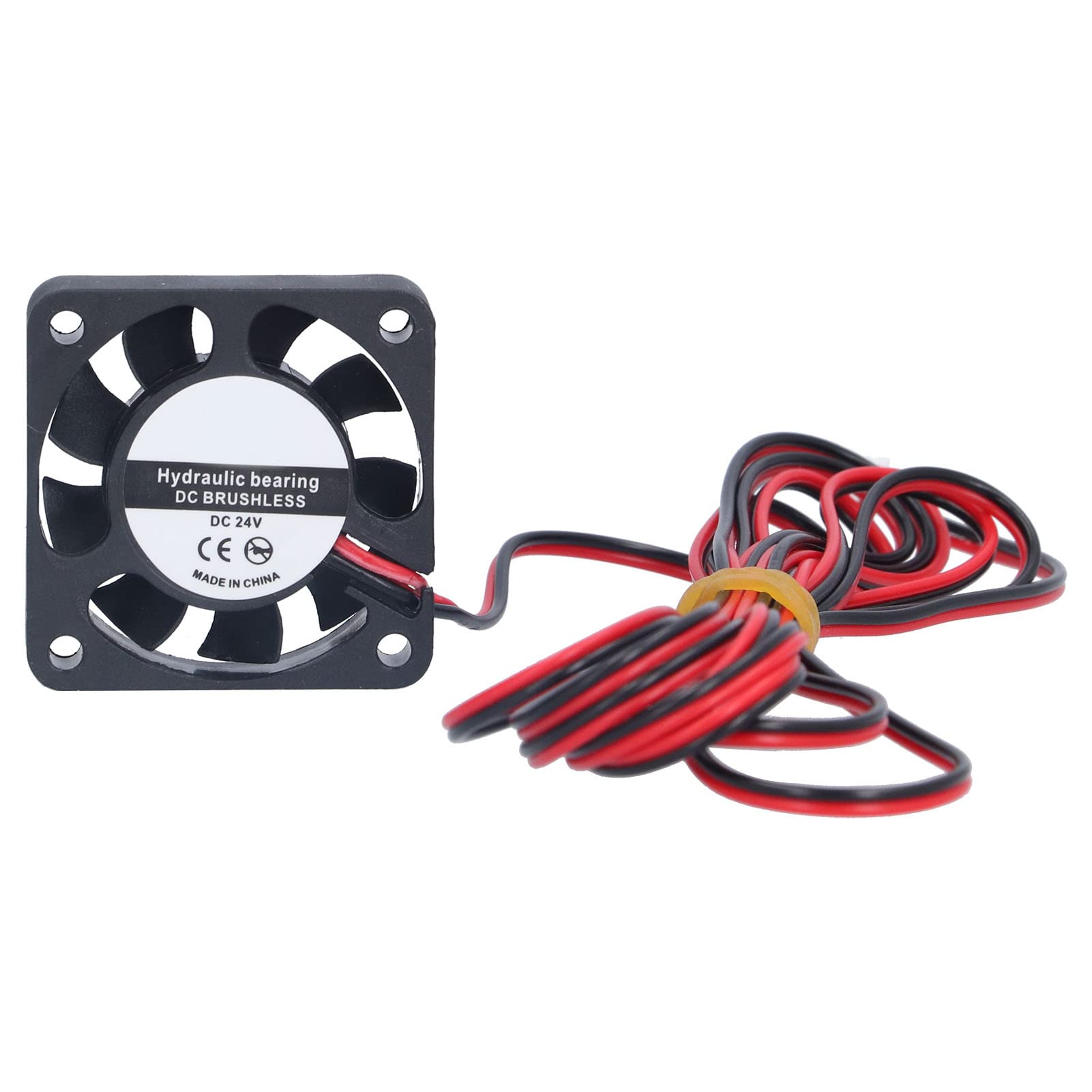 24V DC 4010 Hydraulic Bearing Cooling Fan - Low Vibration ABS Mini Fan with Cable for 3D Printers, Electronics Cooling & PC Case Ventilation