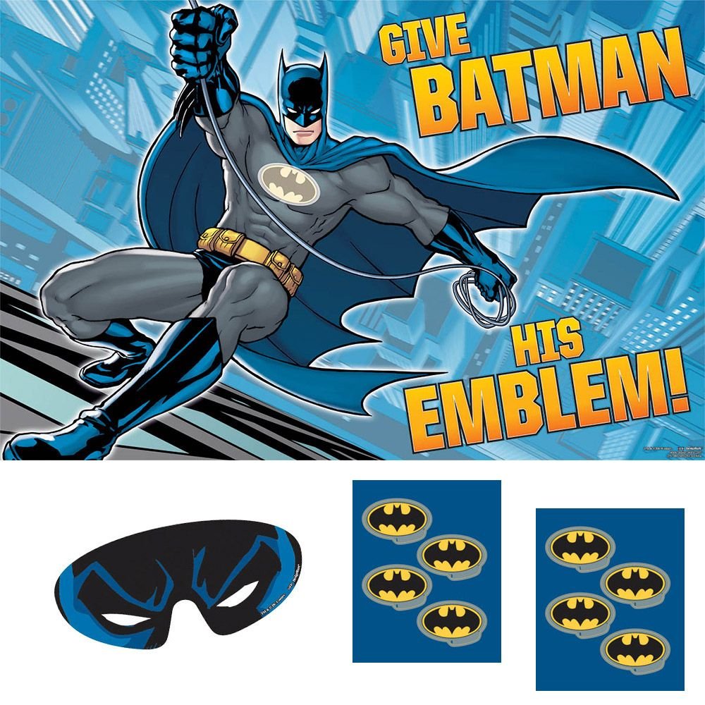 Batman Party Supplies Game Set for Kids - Superhero Themed Birthday Decorations & Fun Activities | Perfect for Birthday Parties, Themed Events & Superhero Fans