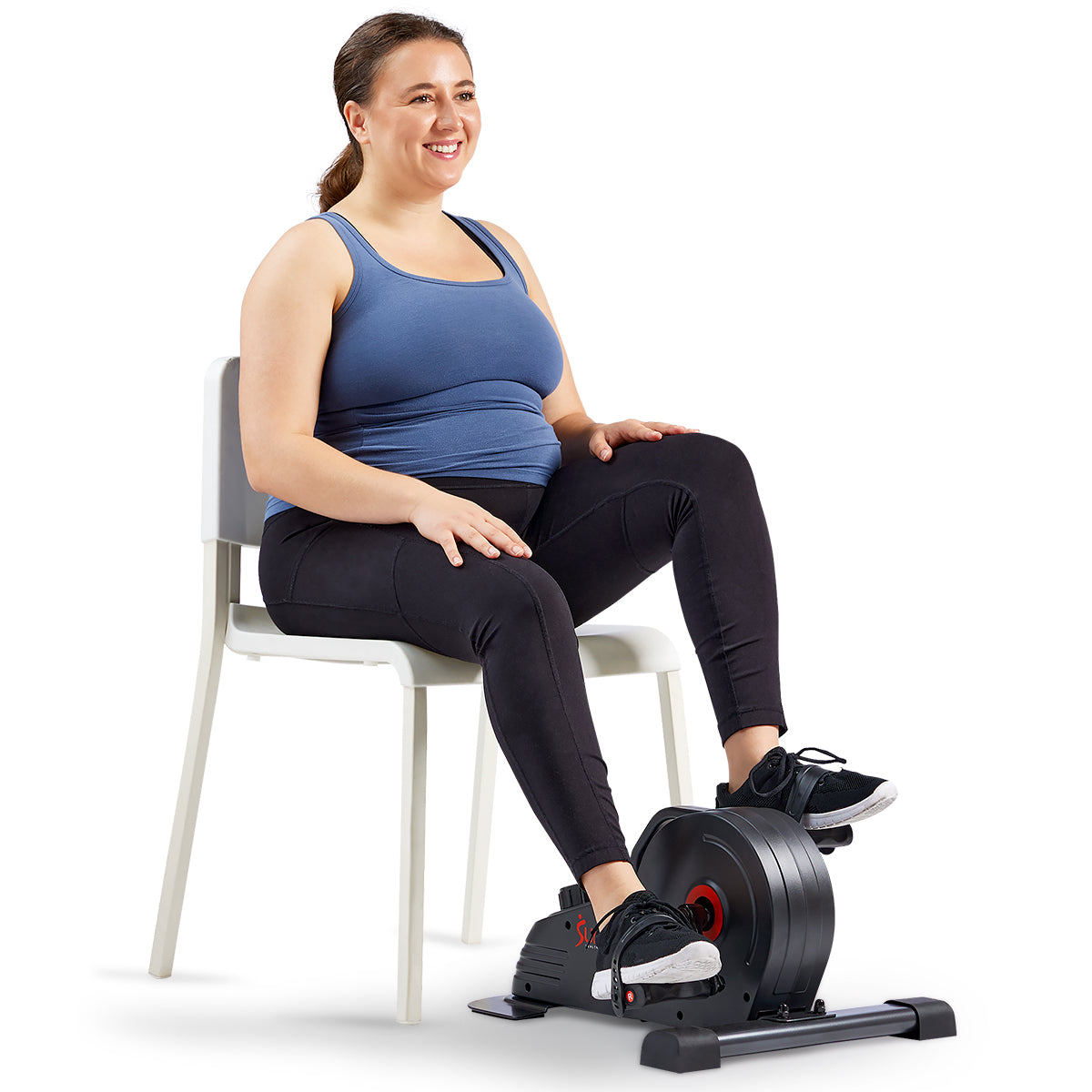 Portable Mini Exercise Bike with Smart Magnetic Resistance - Compact & Quiet Under Desk Cycling for Home & Office Workouts
