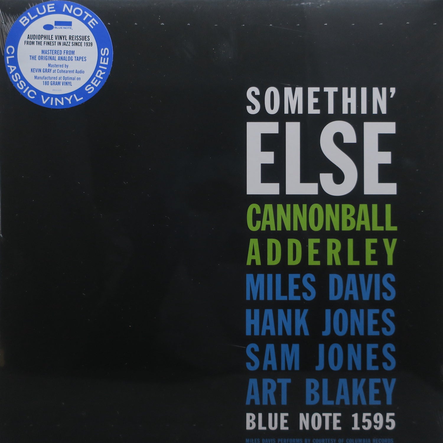 CANNONBALL ADDERLEY 'Somethin' Else' BLUE NOTE CLASSIC 180g Vinyl LP Record - Jazz Music Collector's Edition for Audiophiles & Vinyl Enthusiasts - Perfect for Home Listening, Gifts & Music Collections