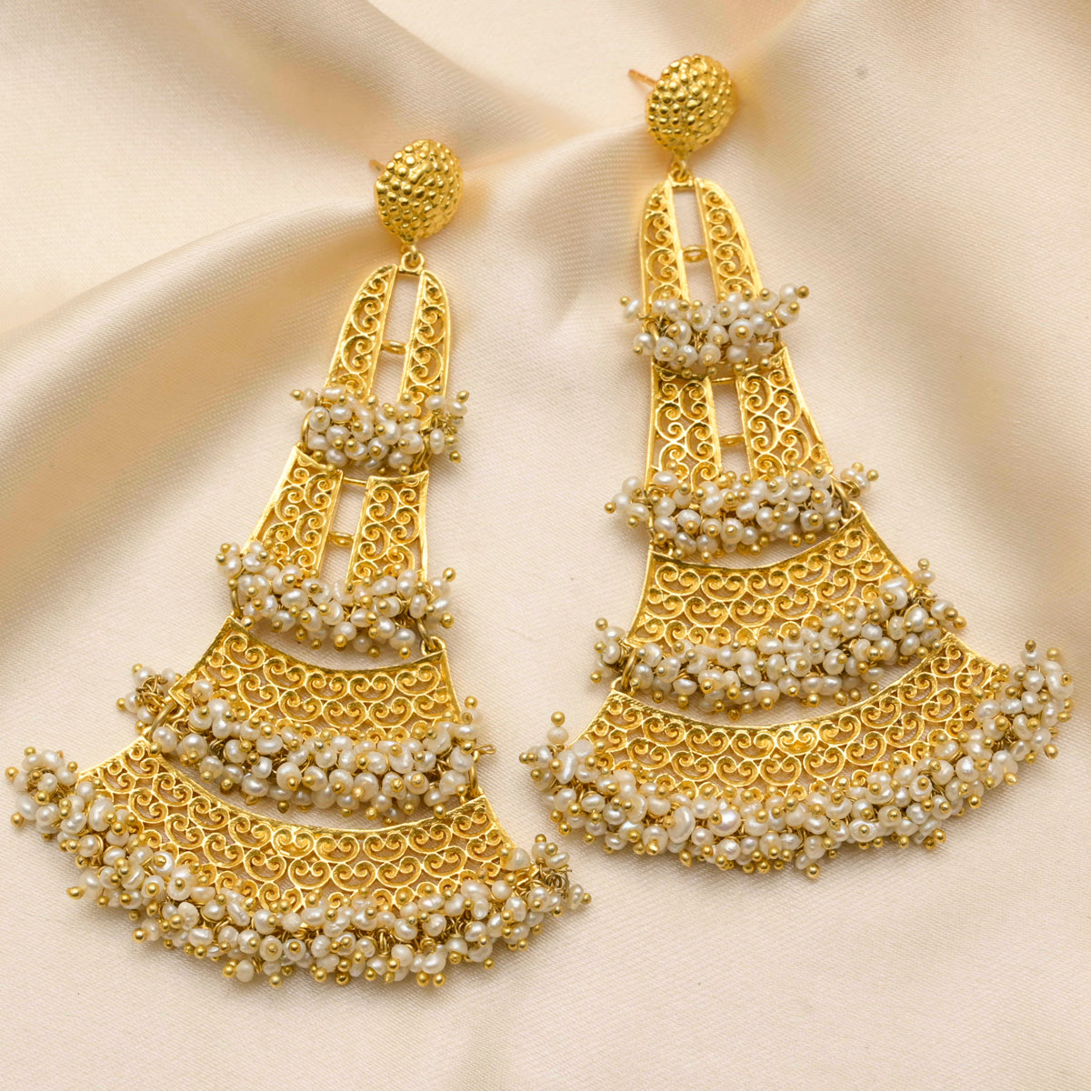 Cleopatra Allure Earrings - Elegant Gold Hoop Earrings for Women | Vintage Inspired Jewelry for Parties, Weddings & Special Occasions