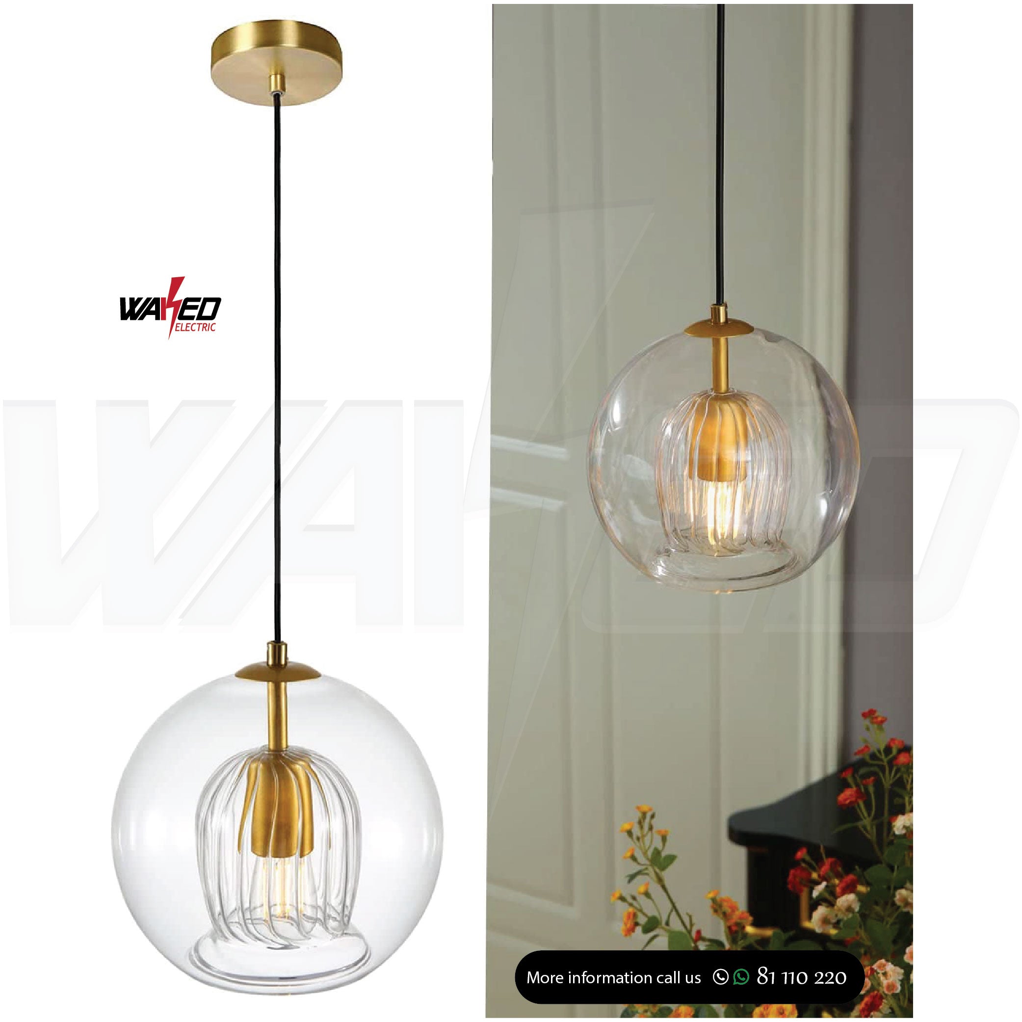 200MM & 250MM Crystal Chandelier - Elegant Ceiling Light Fixture for Dining Room, Bedroom, Living Room Decoration