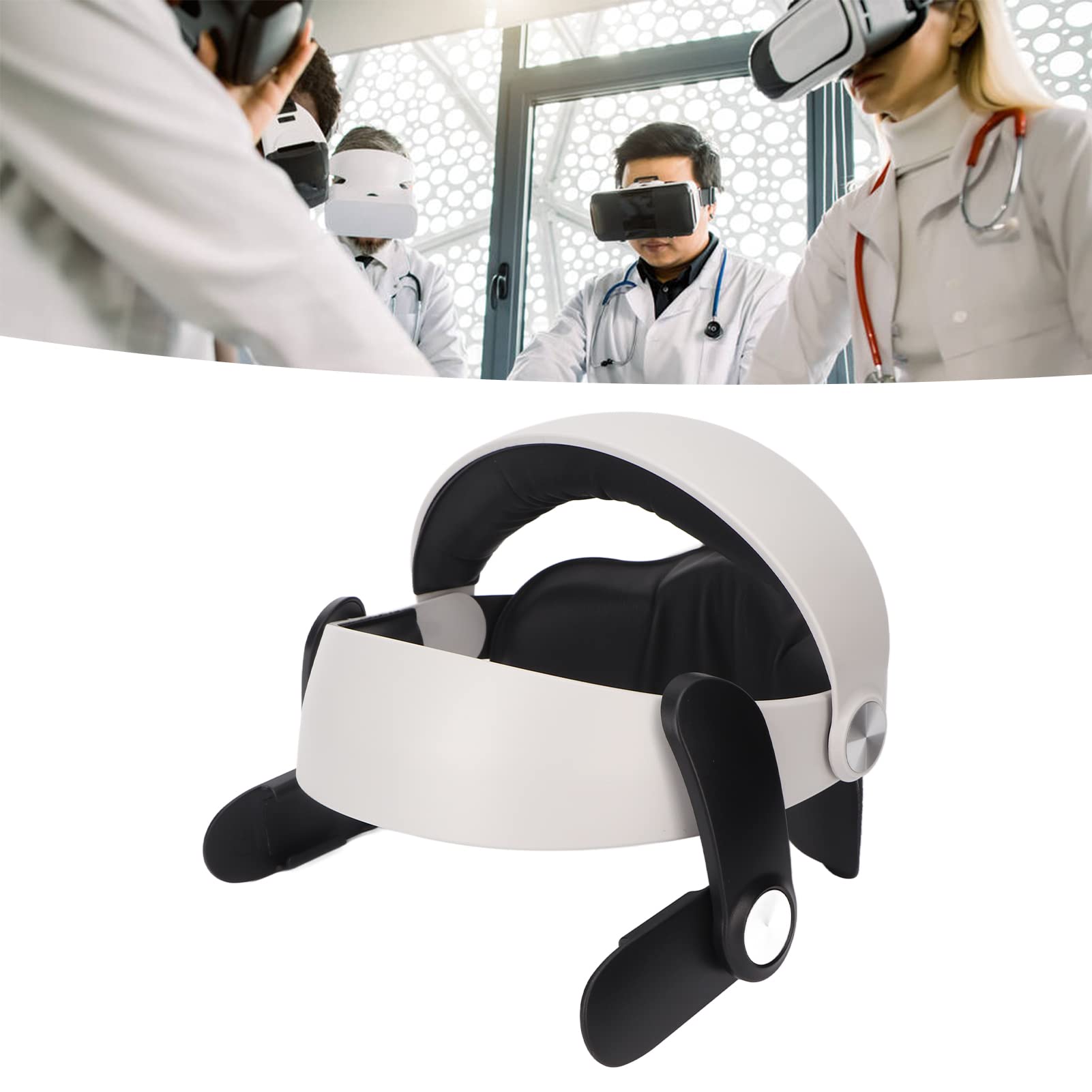 Adjustable VR Head Strap with Foam Padding & ABS Shell - Comfortable Bandeau VR Headset for Gaming, Movies & Virtual Reality Experiences