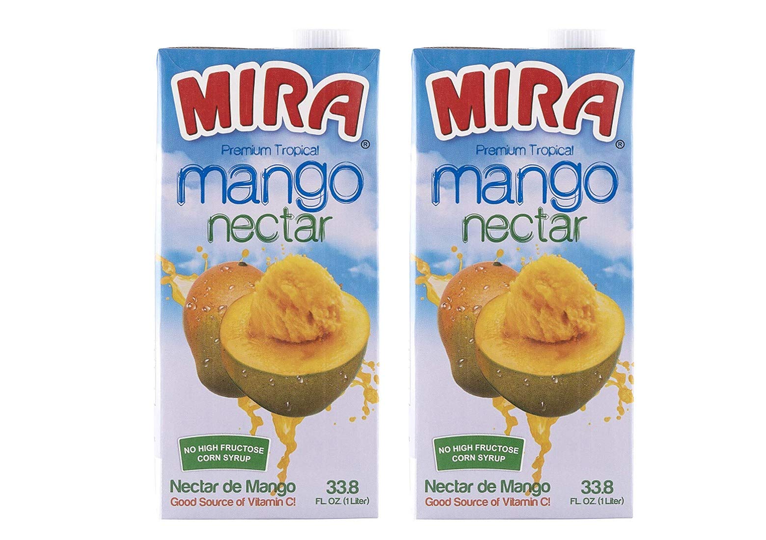 Premium Tropical Mango Juice Nectar - 2 Pack | 100% Natural Fruit Drink | Perfect for Breakfast, Smoothies & Healthy Snacks