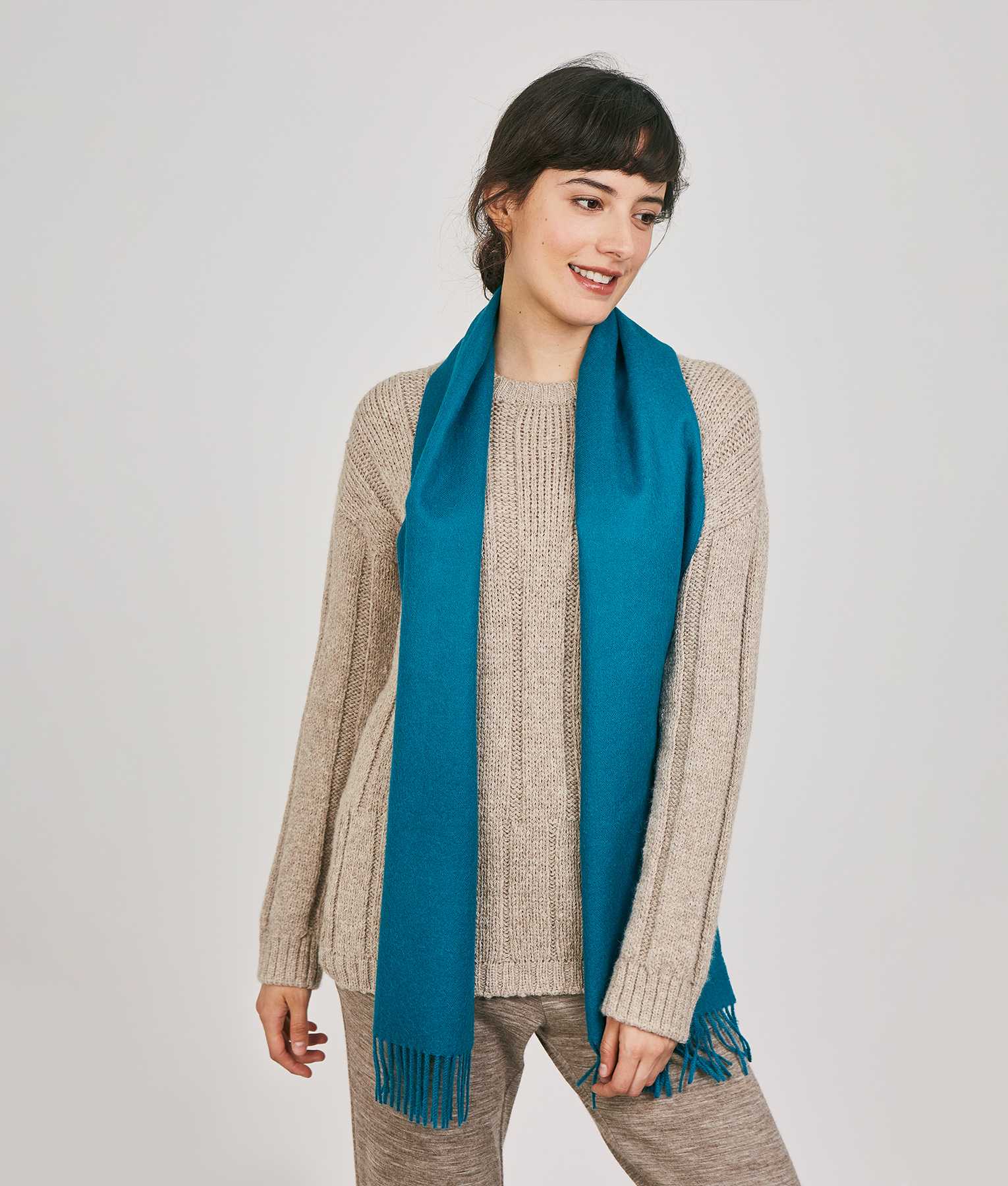 Luxury Alpaca Wool Scarf - Soft & Warm Winter Accessory for Women & Men - Perfect for Cold Weather, Travel & Outdoor Activities
