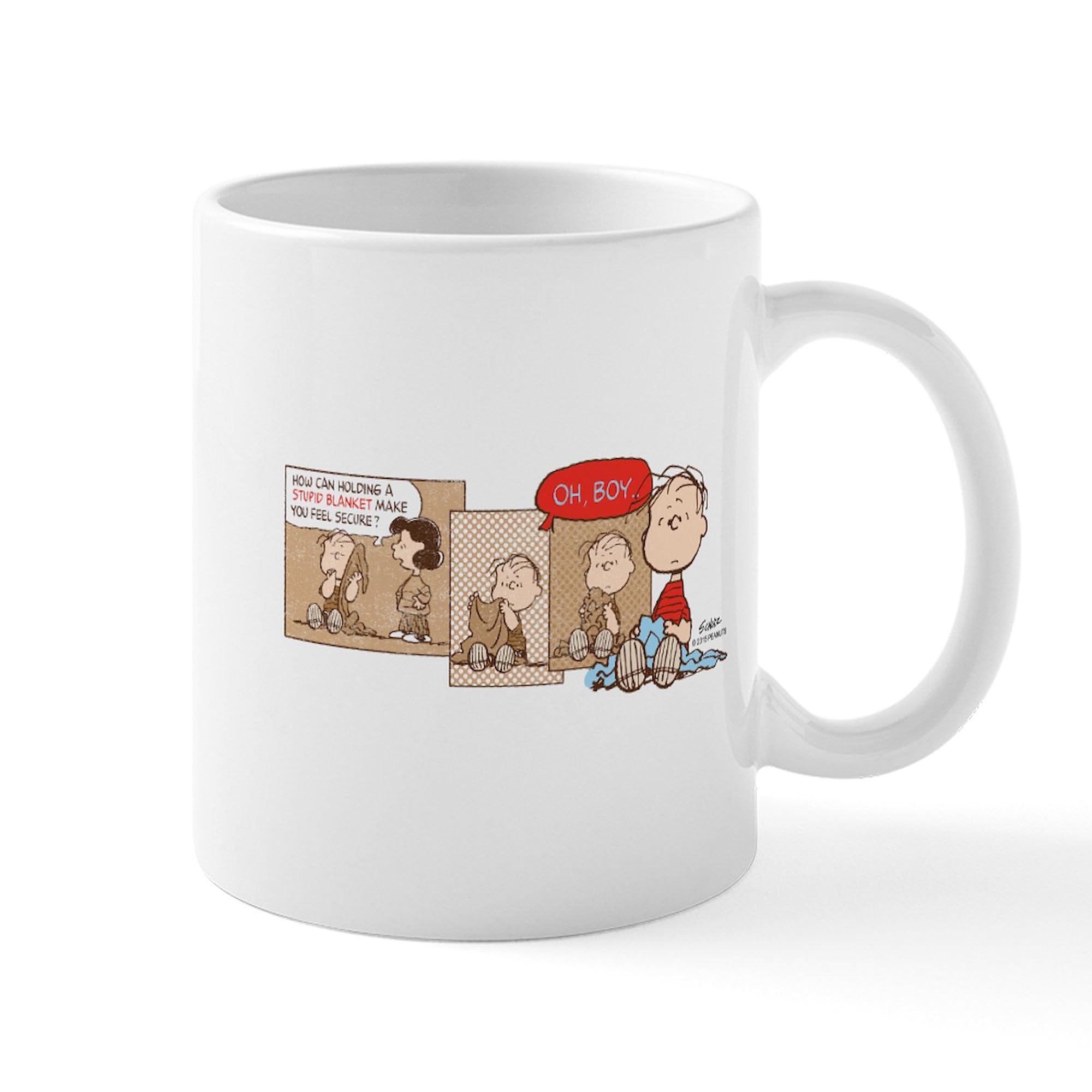 Linus Ceramic Coffee Mug 11 oz (325 ml) - Perfect for Home, Office & Gifts | CafePress