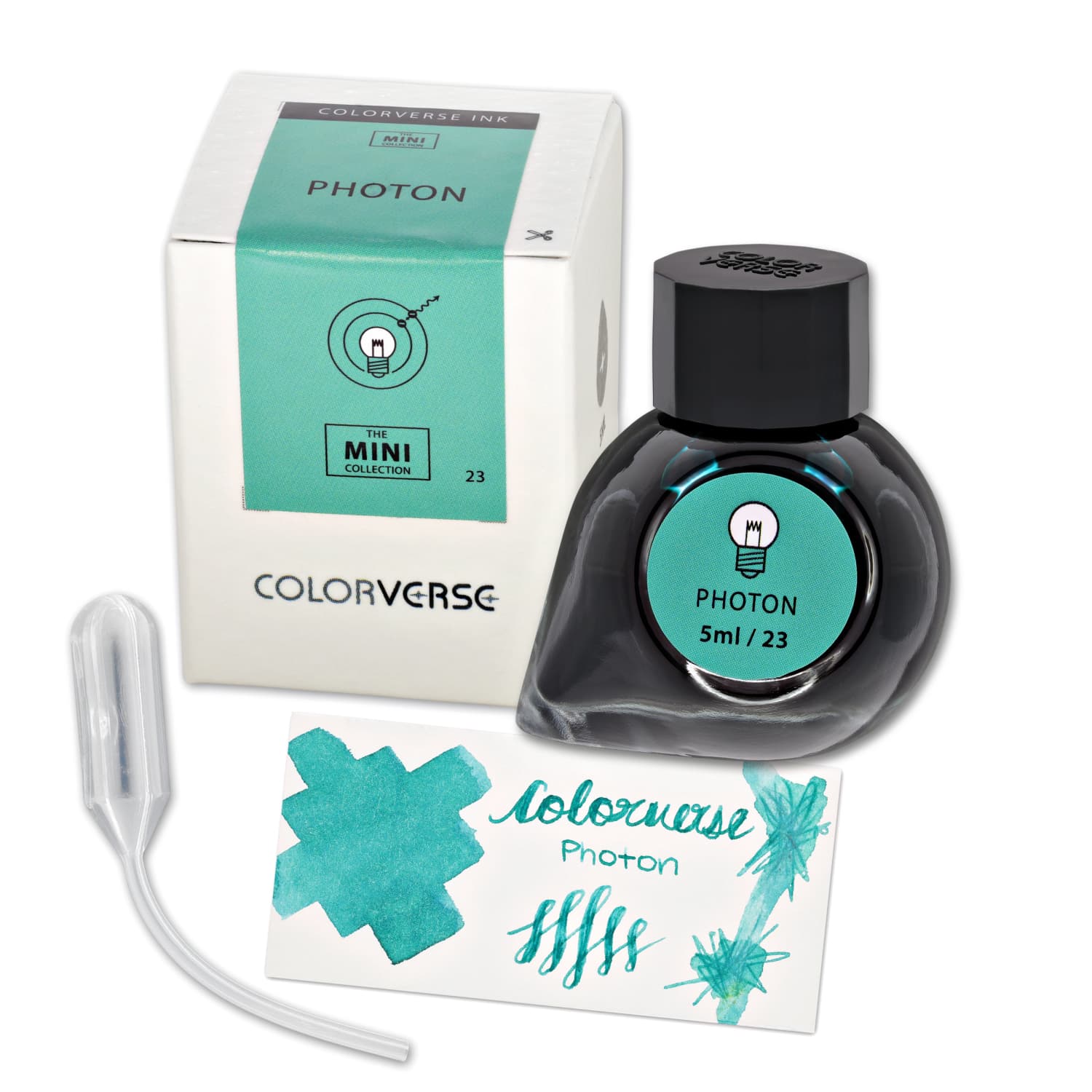 Colorverse Multiverse Mini Bottled Ink in Photon - 5mL Vibrant Fountain Pen Ink for Calligraphy, Journaling & Artistic Writing - Perfect for Pens, Sketching & Creative Projects