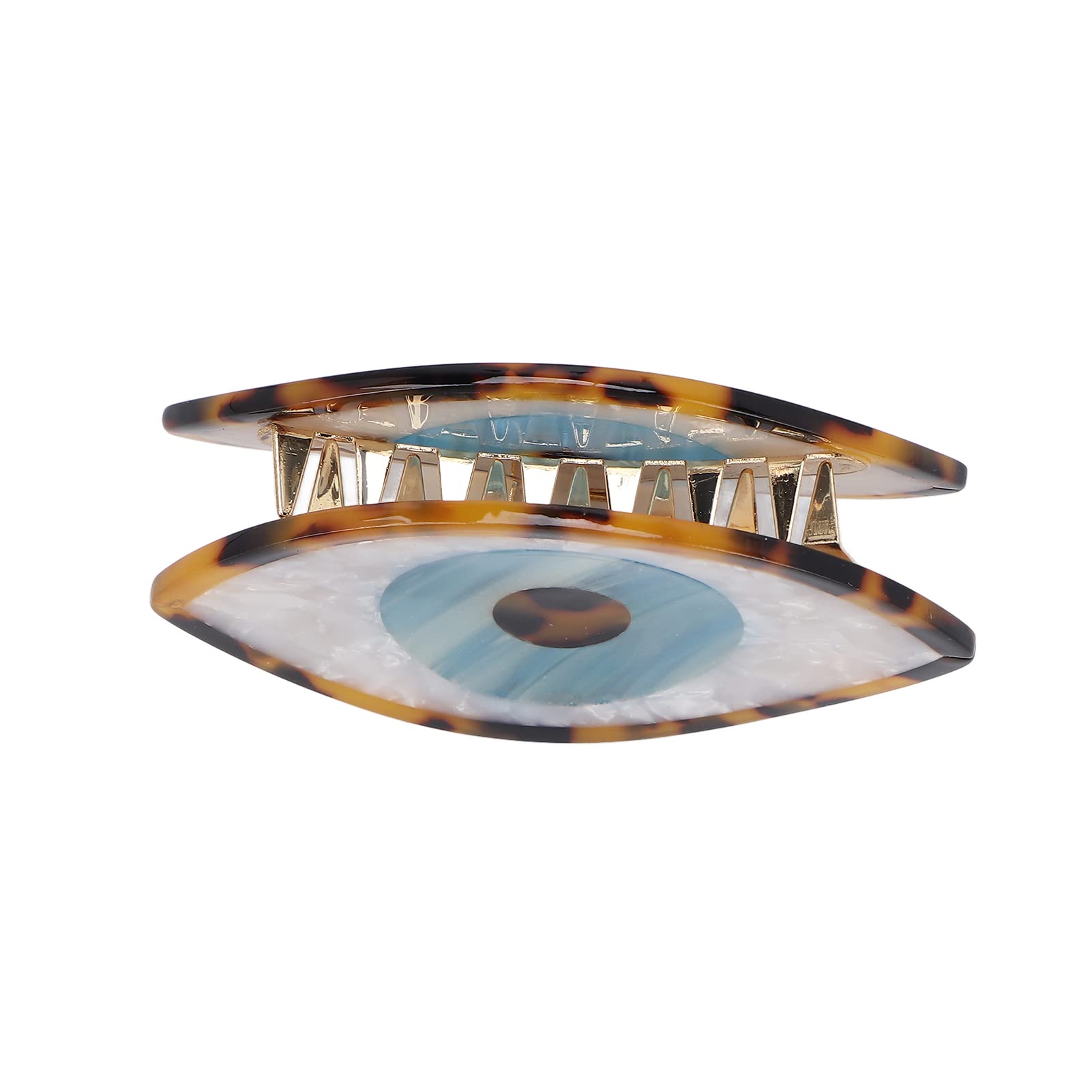 Tortoiseshell Jaw Hair Clamp & Eye Hair Claw Clips - Secure Hair Hold Barrette for Women & Girls | Durable Hair Accessories for Styling, Ponytails & Updos