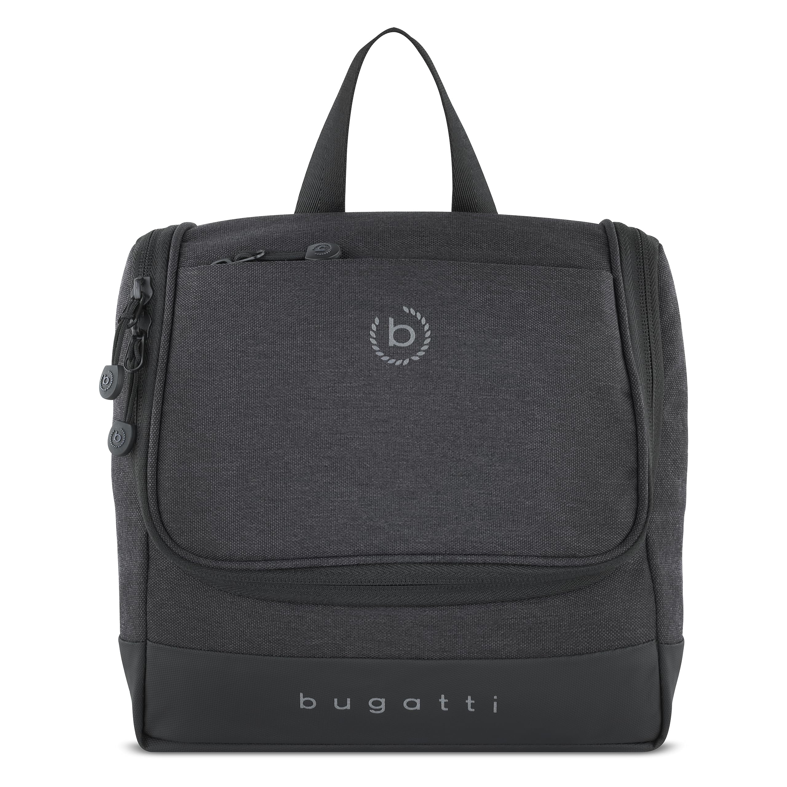 Bugatti Unisex Travel Toiletry Bag for Men & Women - Waterproof Cosmetic Organizer with Hanging Hook - Perfect for Gym, Travel, and Business Trips