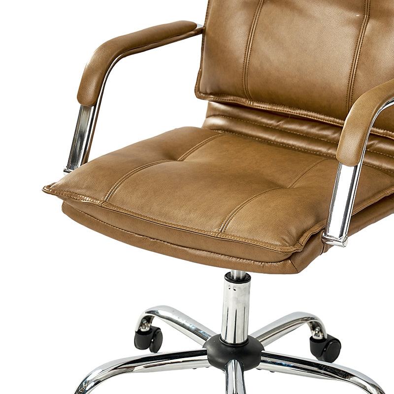 Ergonomic Doug Task Chair with Padded Arms - Adjustable Office Chair for Home & Work - Comfortable Desk Chair with Lumbar Support for Long Hours Sitting