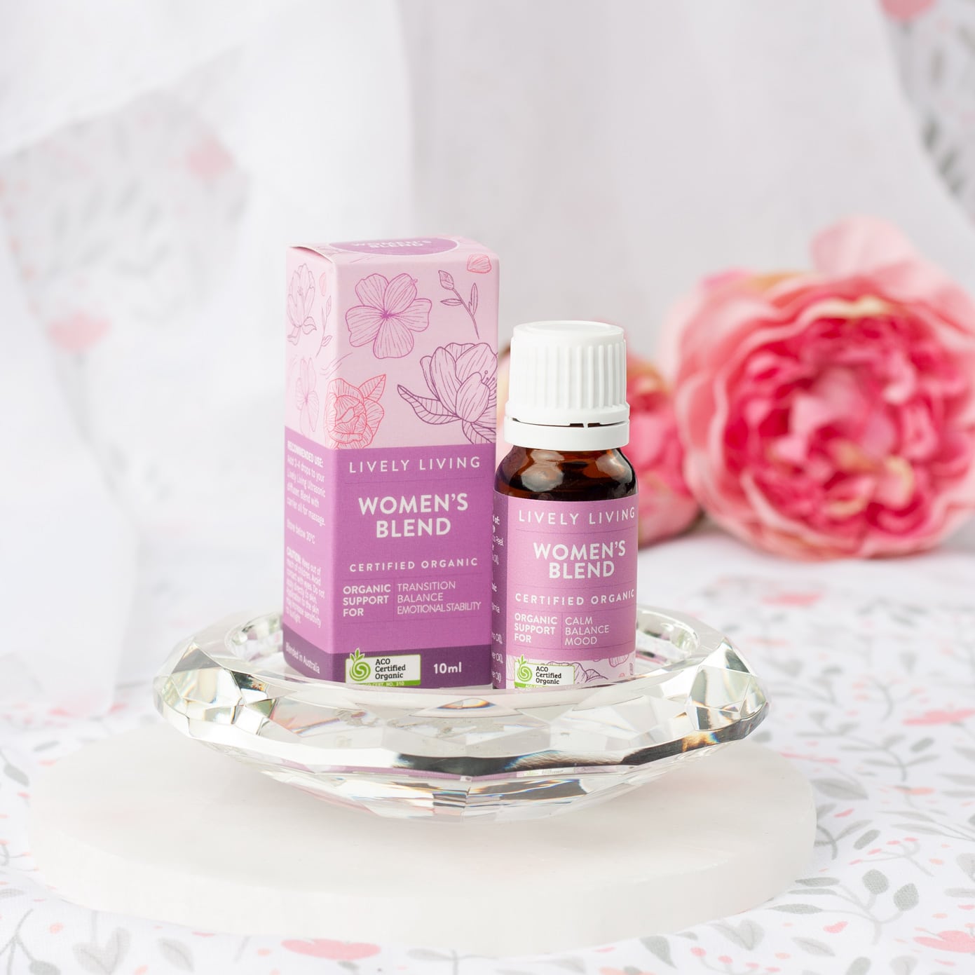 Organic Essential Oil for Women - 10ml Pure Blend for Aromatherapy, Relaxation & Massage - Perfect for Diffusers, Bath & Skincare
