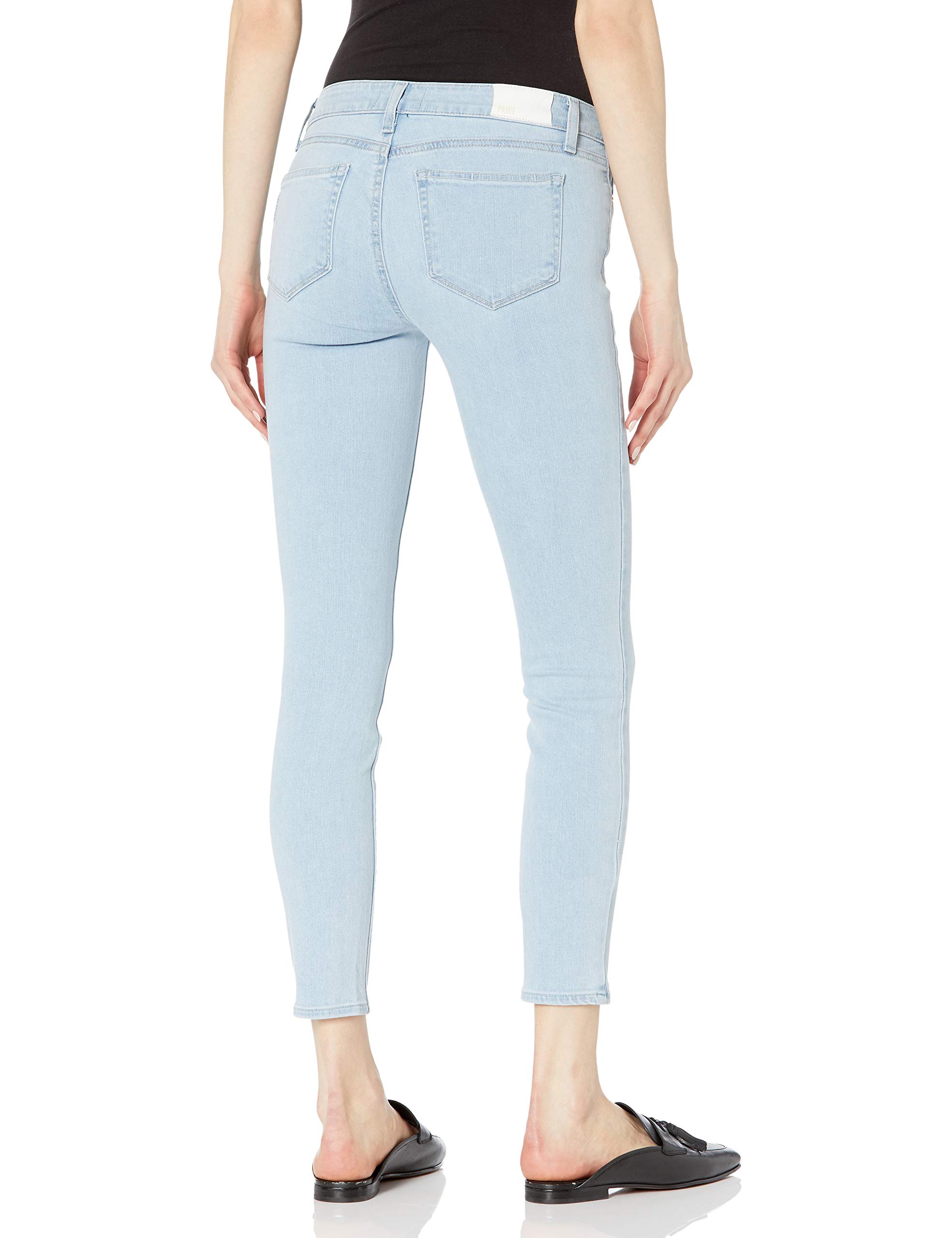 PAIGE Women's Verdugo Transcend Vintage Mid Rise Ankle Jeans - Stylish Distressed Denim for Casual Outfits & Everyday Wear