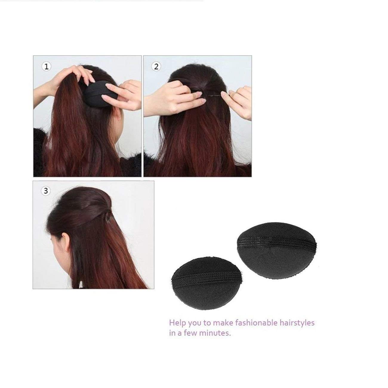 CHANDERKASH Hair Styling Kit - 8pc Donut Bun Maker for Party & Wedding