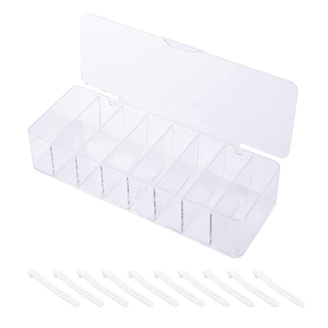 1PC Transparent Plastic Cable Organizer Box - Cord Storage Container & Charger Holder for Home & Office Organization | Neat Desk Setup, Wire Management Solution