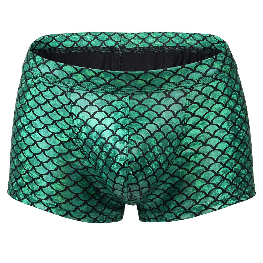 Sexy Men's Boxer Briefs with Hot Lip Print - Transparent See-Through Underwear for Men - Perfect for Date Night, Lingerie Gift & Sensual Moments