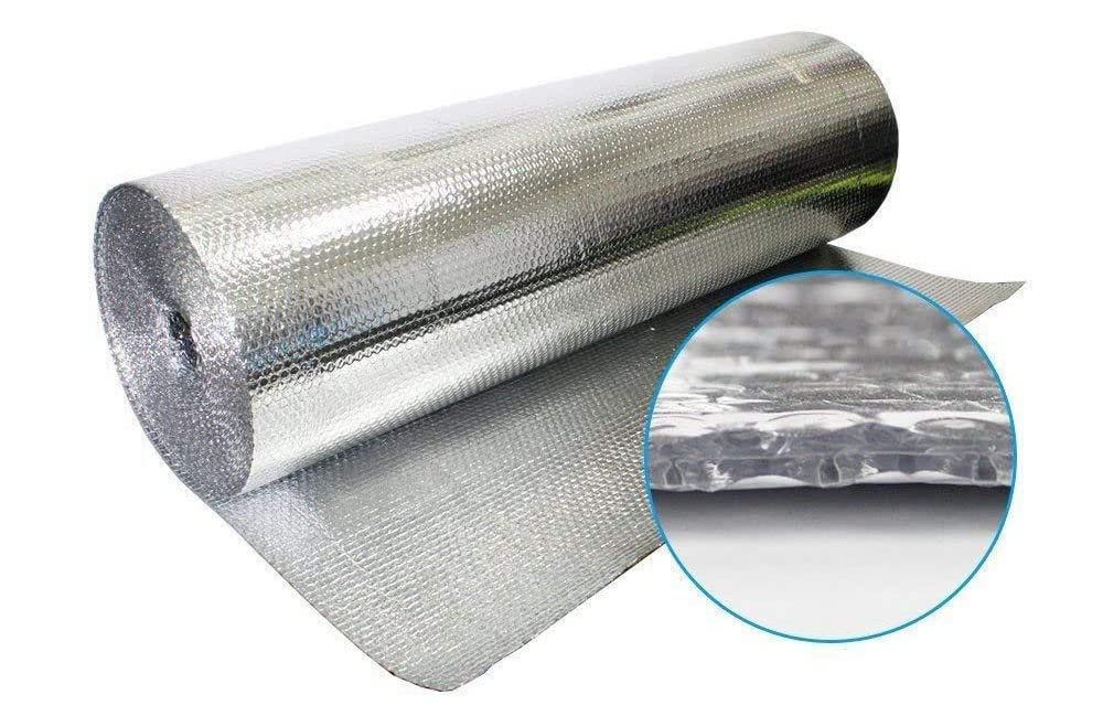 Garage Door Reflective Insulation Kit - 16 Pre-Cut Double Bubble Foil Panels (24x60 Inch) with Heavy Duty Tape | Radiant Barrier for Thermal Protection & Energy Savings | Perfect for Home Garages, Workshops & RV Insulation