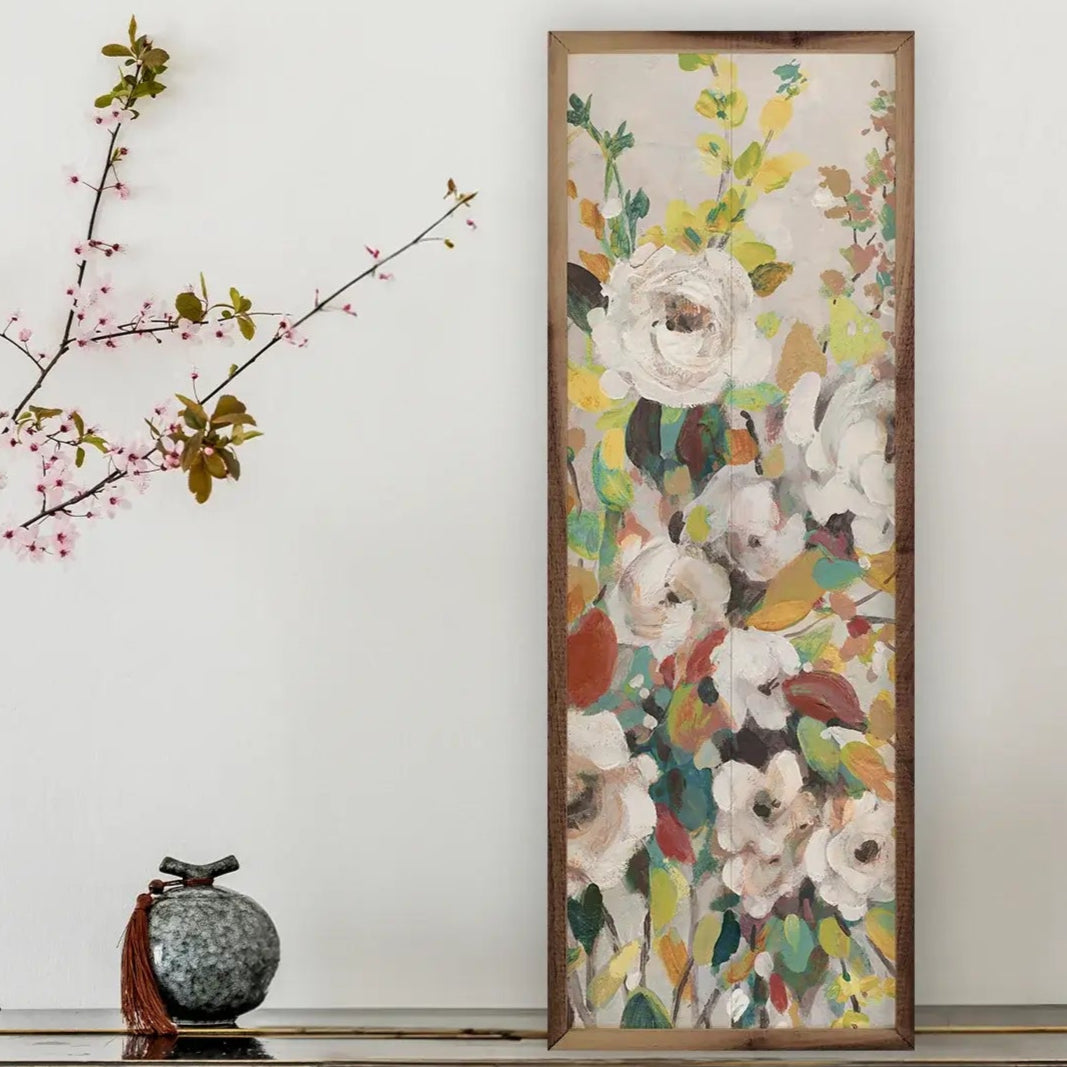 Ambience By Carol Robinson Wood Framed Wall Art Print - Elegant Home Decor for Living Room, Bedroom & Office