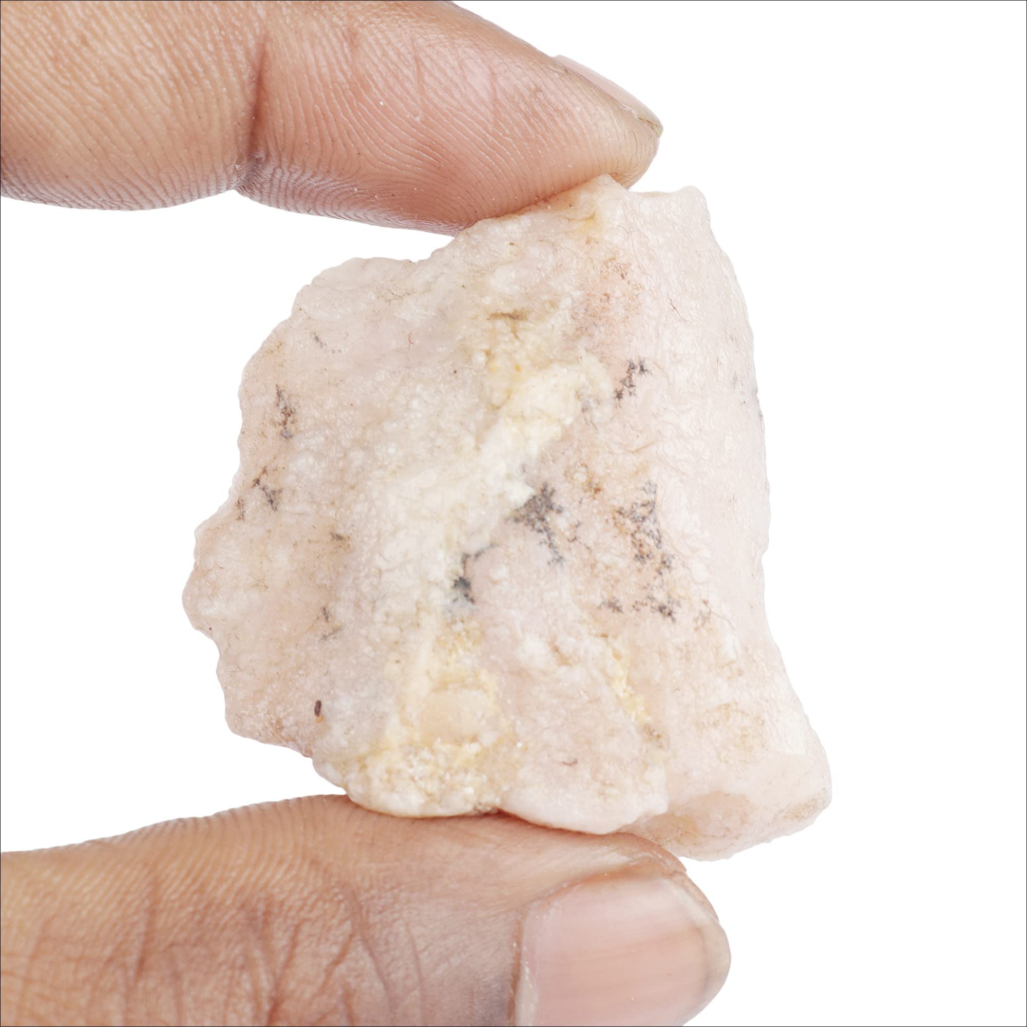 Natural Rose Quartz Rough Raw Gemstone - 111.7 Ct Earth Mined Loose Specimen for Jewelry Making, Crystal Healing & Home Decor | GEMHUB