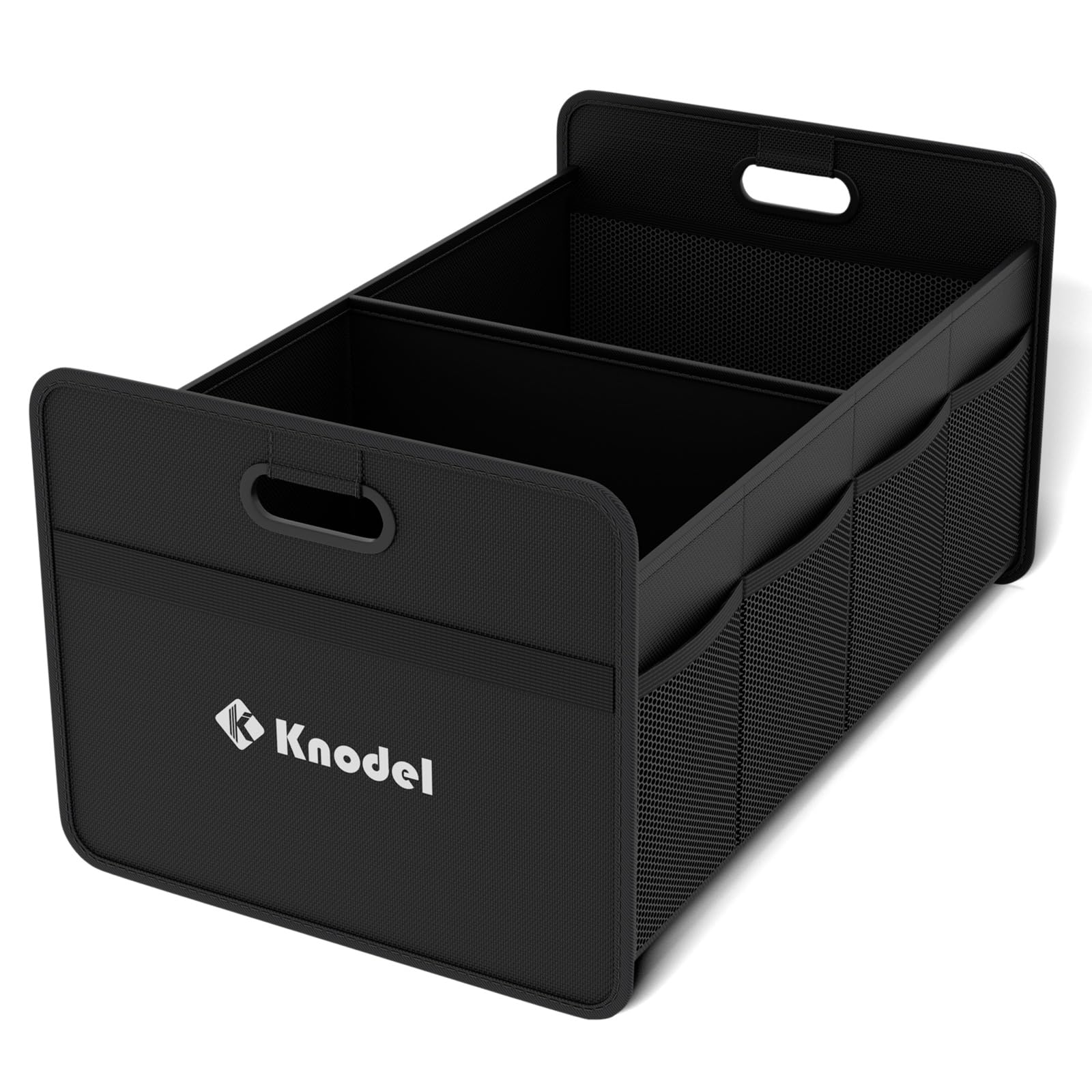 Foldable Car Trunk Organizer with Reinforced Handles - Compact Black Automotive Storage Solution for SUVs, Sedans & Road Trips | K KNODEL Car Accessories