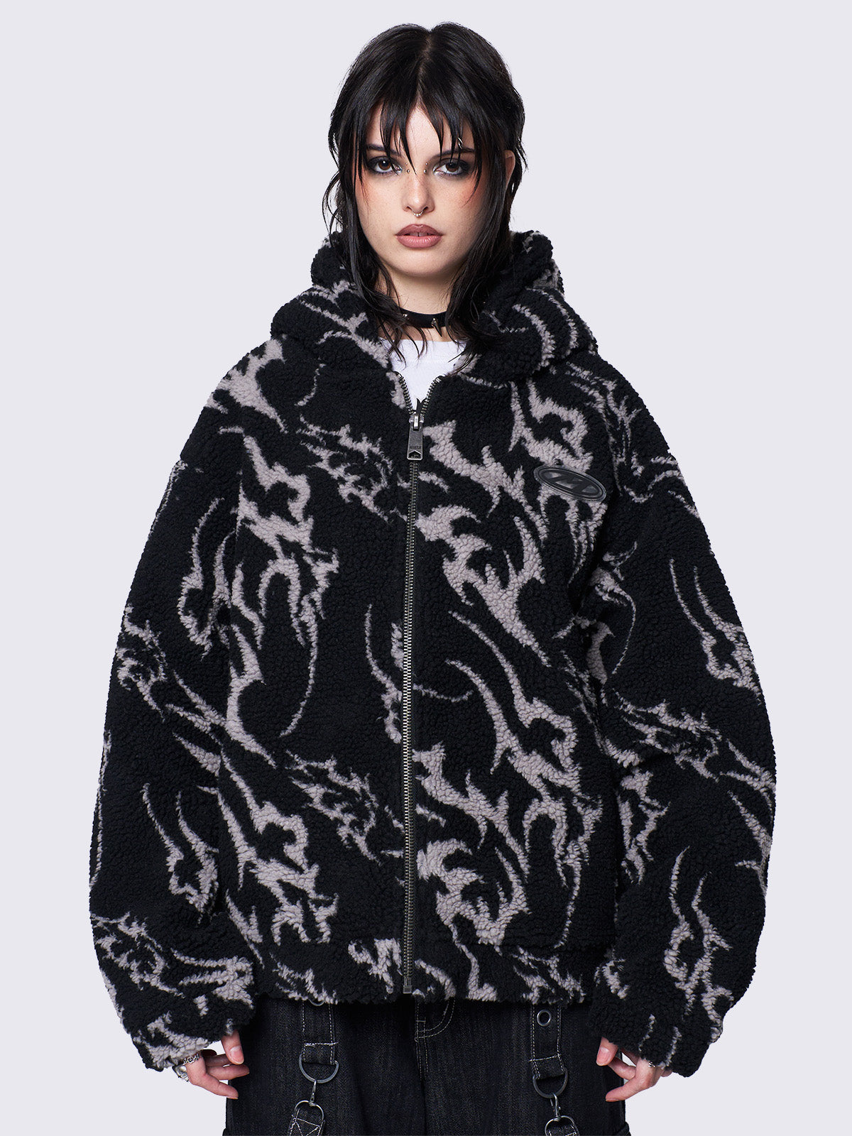 Ink Wraith Borg Jacket - Stylish Cyberpunk Fashion for Men & Women | Perfect for Cosplay, Halloween, and Futuristic Streetwear